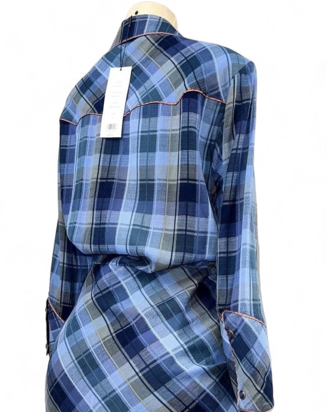 Gwen Stefani in VERONICA BEARD Sierra Plaid Waist Tie Mini Dress Size 12