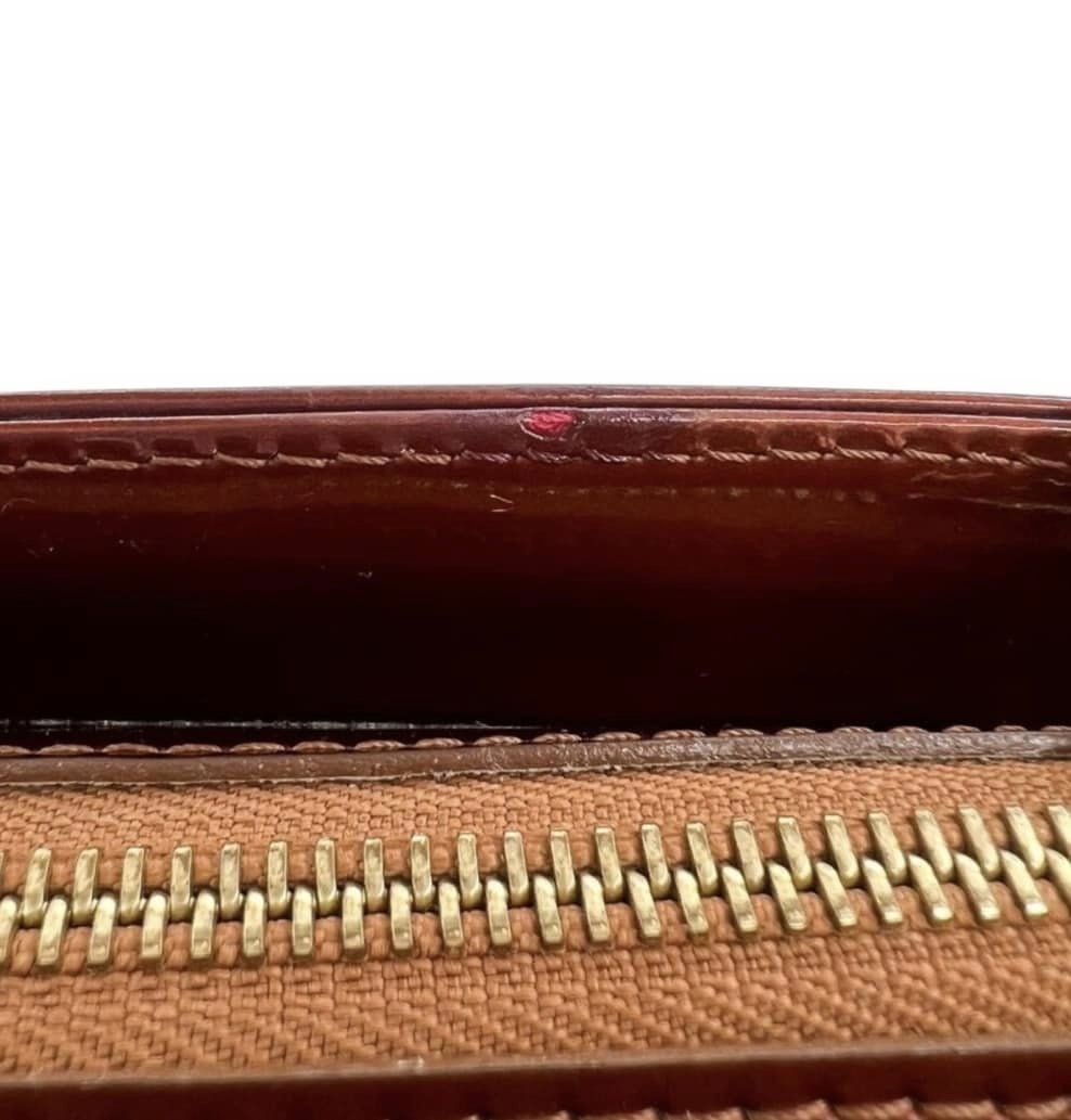 LOUIS VUITTON LV Monogram Brown Vernis Houston MM Patent Leather Shoulder Bag