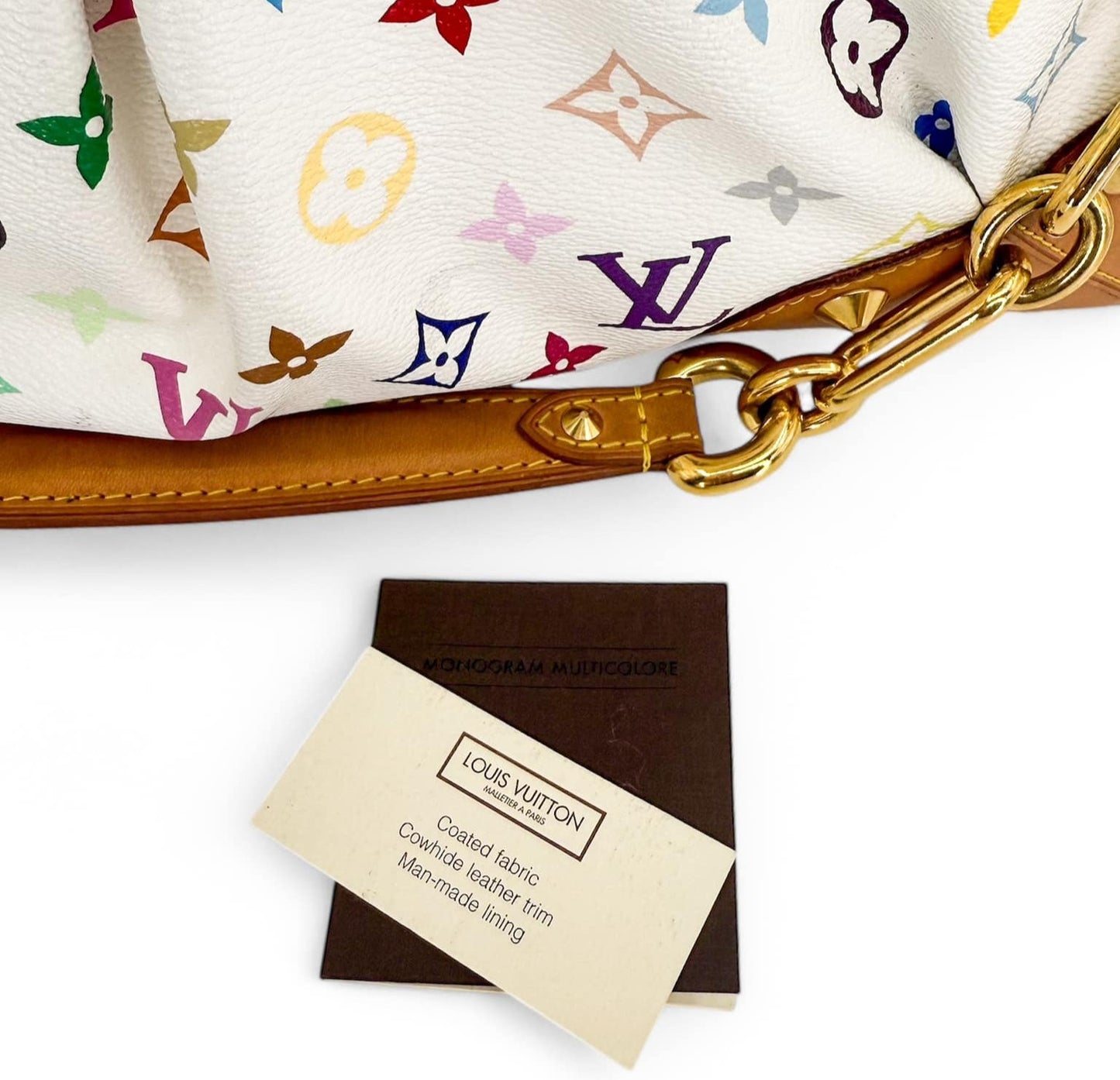 LOUIS VUITTON Murakami White Multicolor Judy MM Bag