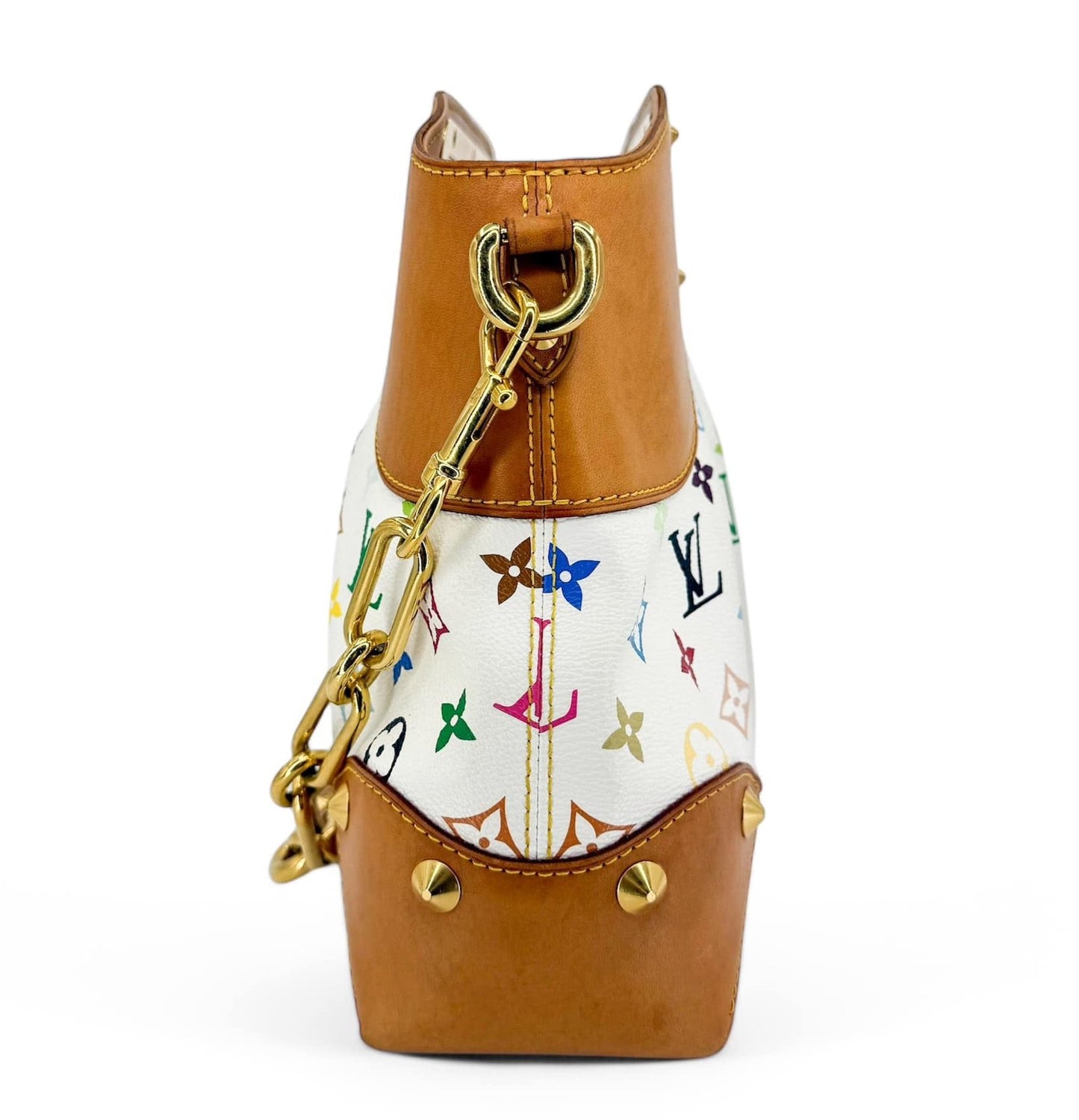LOUIS VUITTON Murakami White Multicolor Judy MM Bag