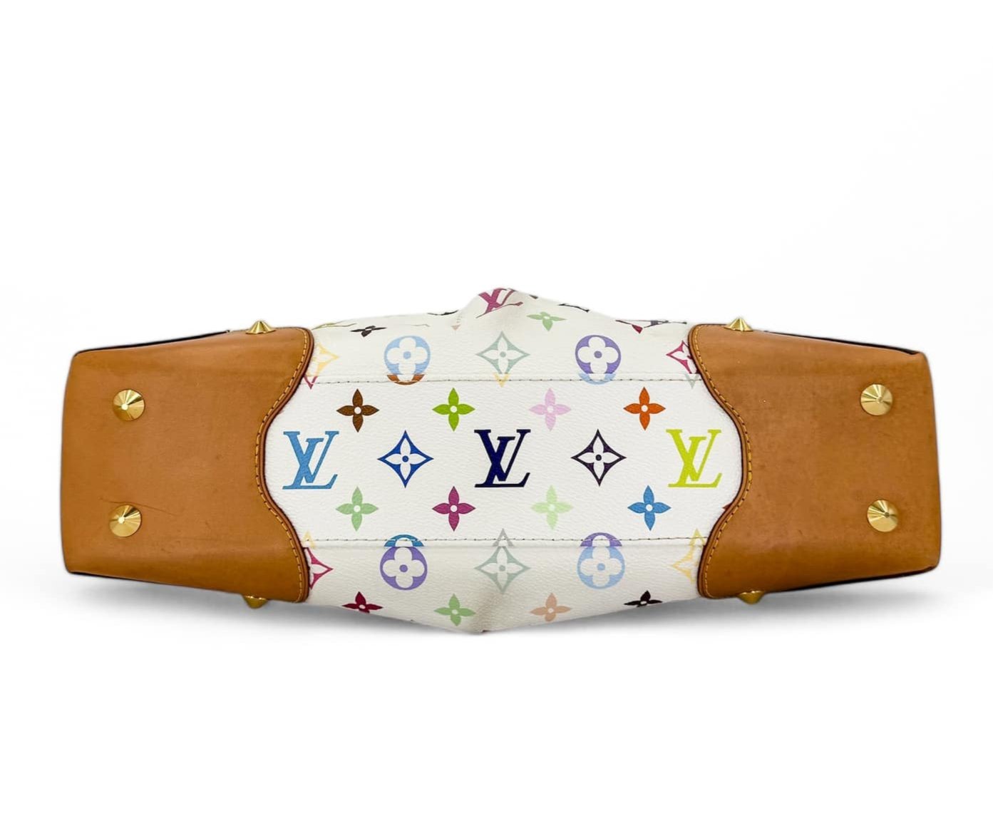 LOUIS VUITTON Murakami White Multicolor Judy MM Bag