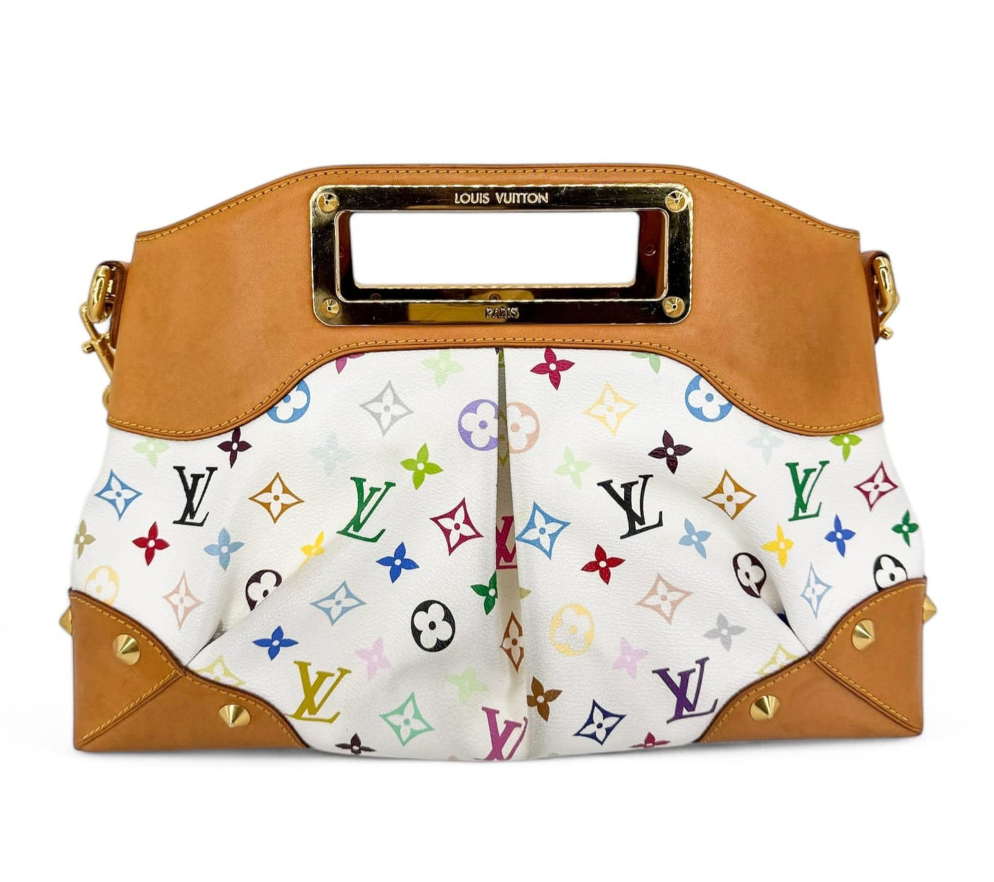 LOUIS VUITTON Murakami White Multicolor Judy MM Bag