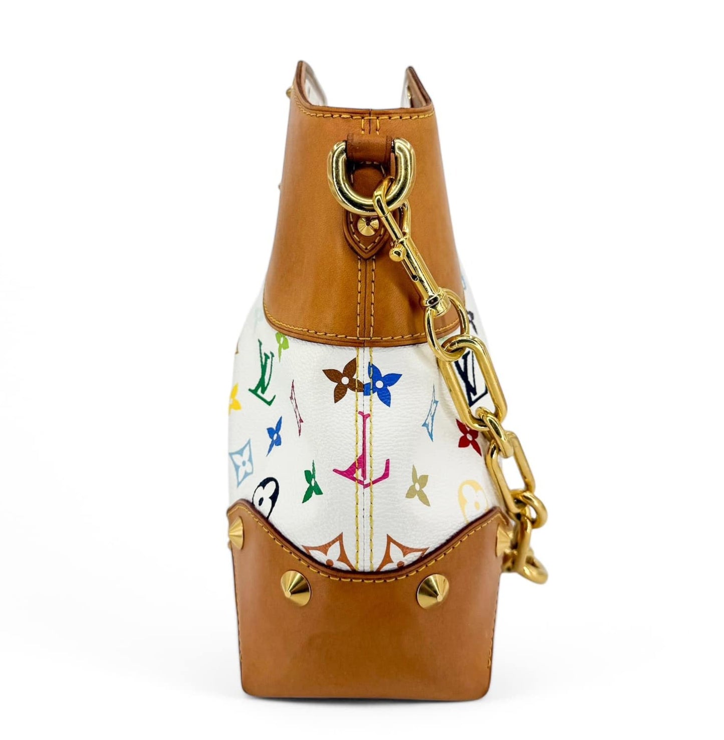 LOUIS VUITTON Murakami White Multicolor Judy MM Bag