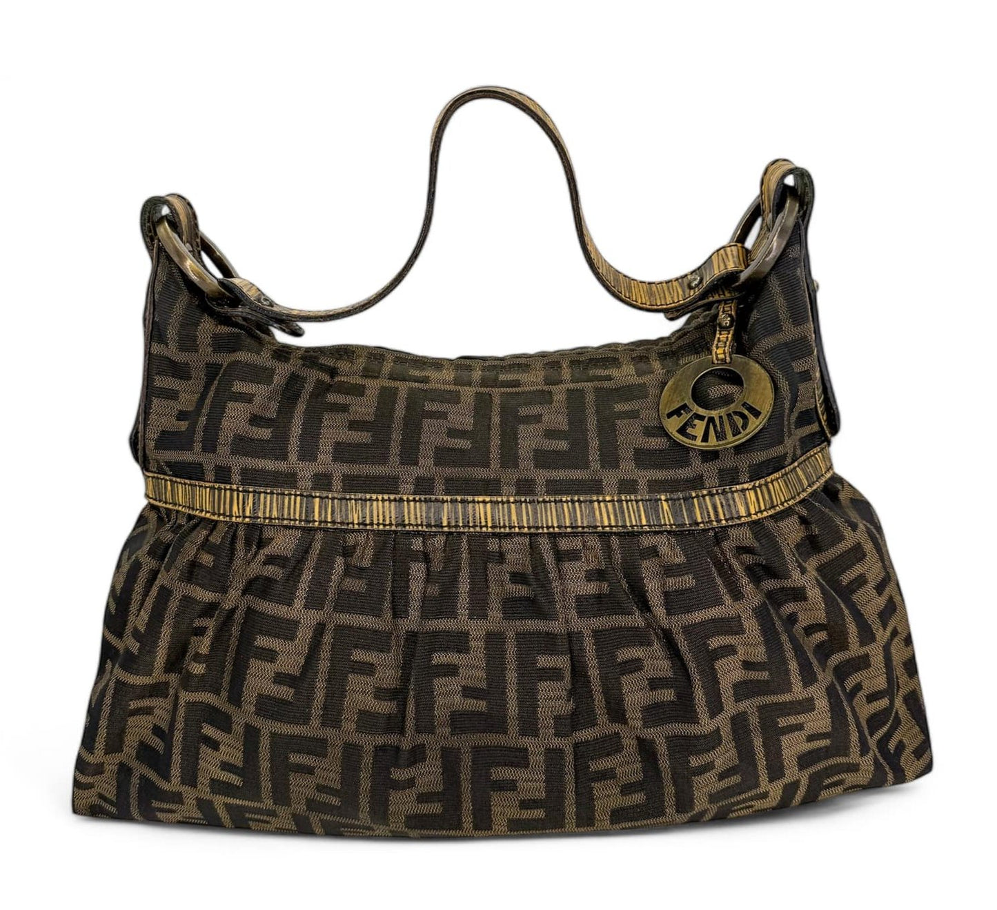 JANUARY GIVEAWAY - FENDI Chef FF Zucca Logo Canvas Hobo Shoulder Bag