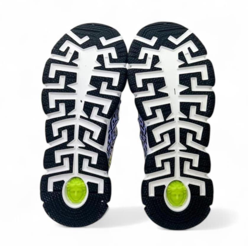 VERSACE Men's Trigreca White & Multicolor Sneakers IT45