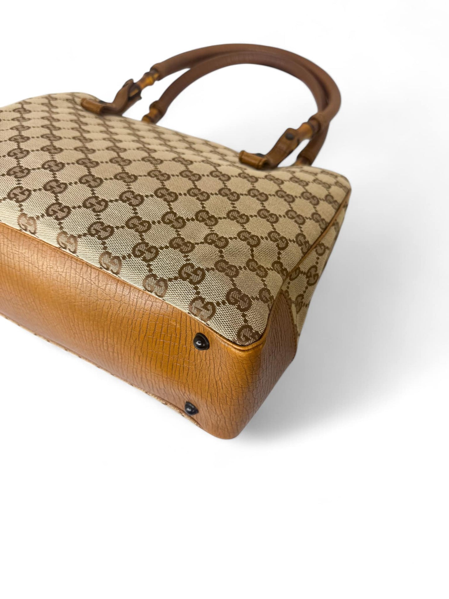 MARCH GIVEAWAY - GUCCI GG Monogram Bamboo & Leather Canvas Tote
