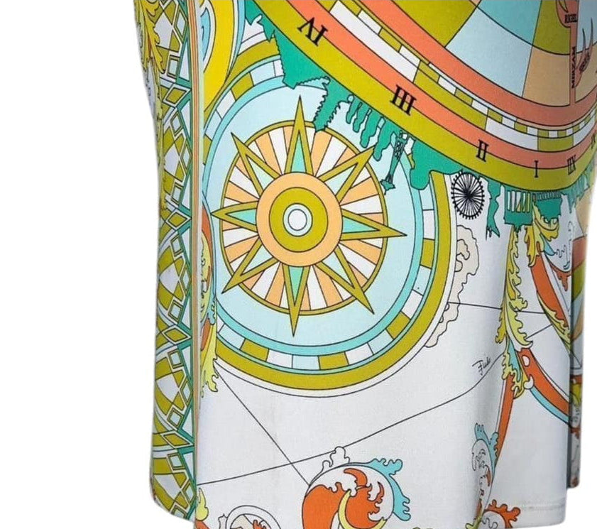 EMILIO PUCCI Nautical Print Long Sleeve Shift Dress IT38