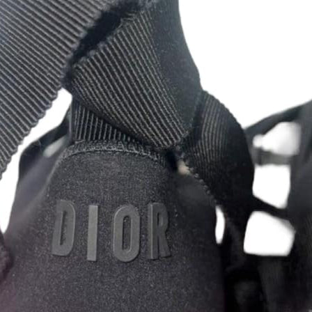 CHRISTIAN DIOR Spring 2019 Runway Black Strappy Flat Sandals IT36