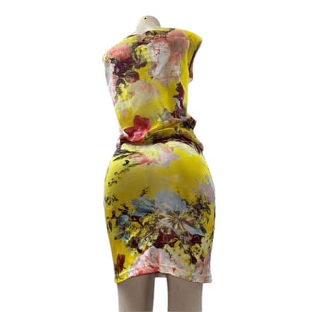JEAN PAUL GAULTIER Spring 2006 Floral Dress US SM