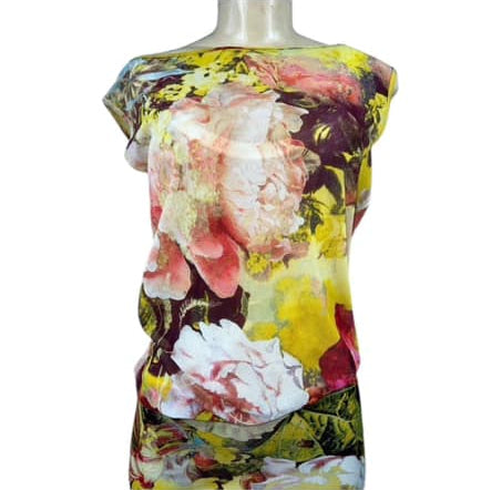 JEAN PAUL GAULTIER Spring 2006 Floral Dress US SM