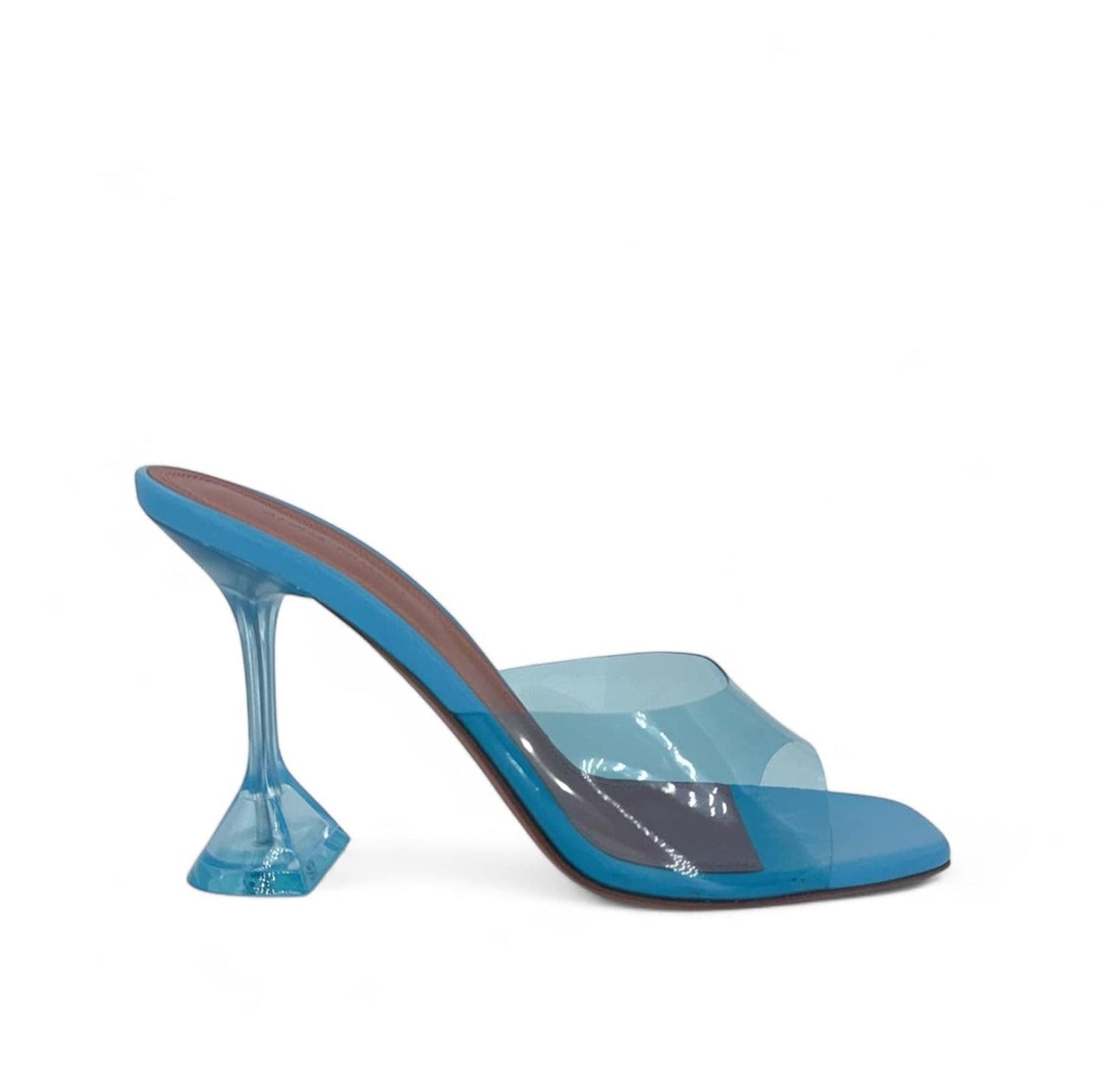 AMINA MUADDI Lupita Blue PVC Mules EU40.5