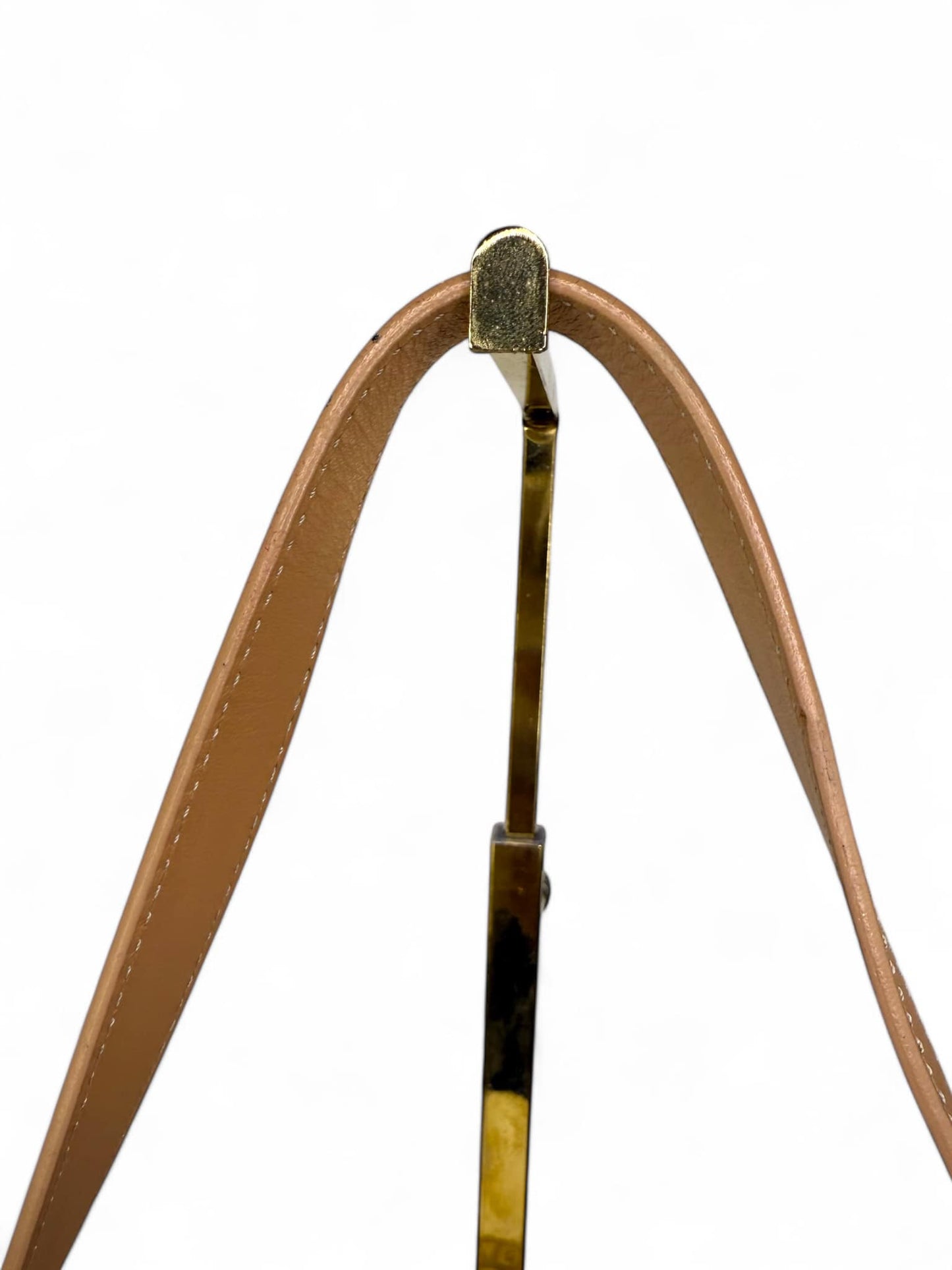Fendi FF Zucchino Beige Mamma Baguette Canvas Shoulder Bag