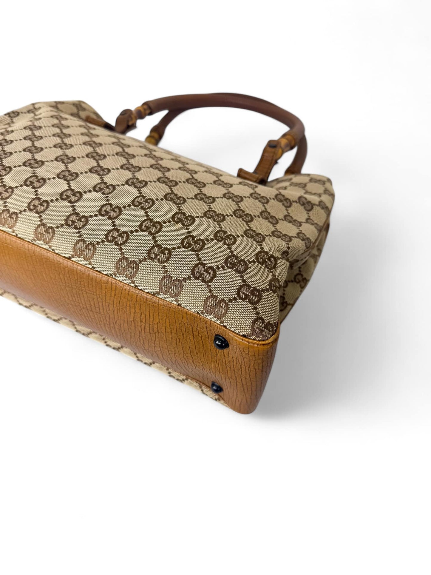 MARCH GIVEAWAY - GUCCI GG Monogram Bamboo & Leather Canvas Tote
