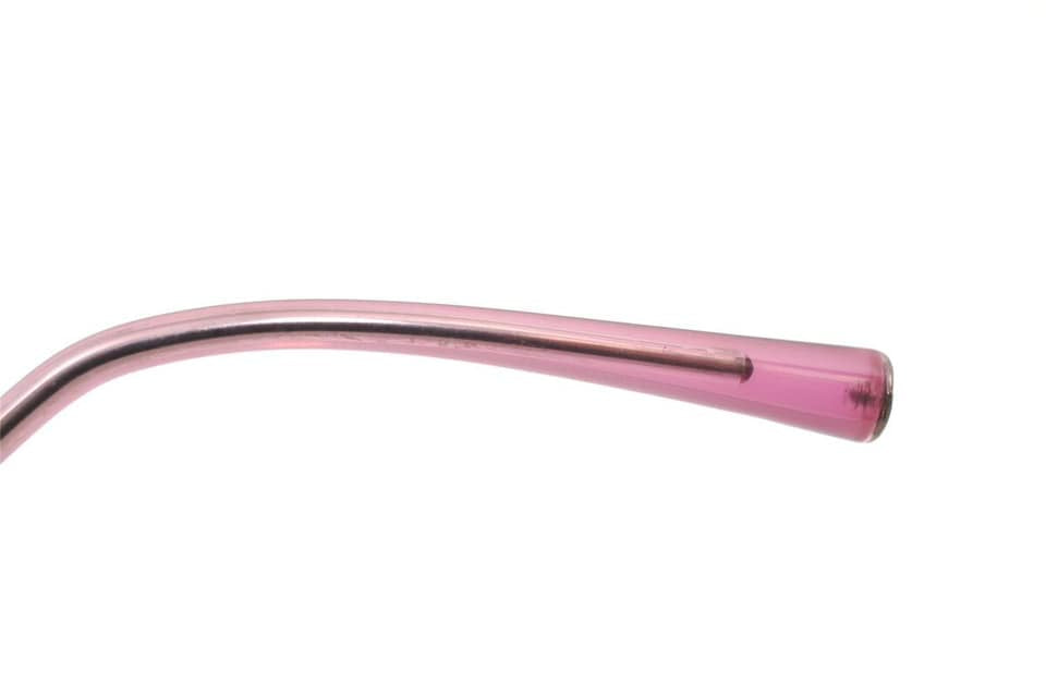 CHANEL Vintage 2000's CC Logo Purple Rimless Sunglasses