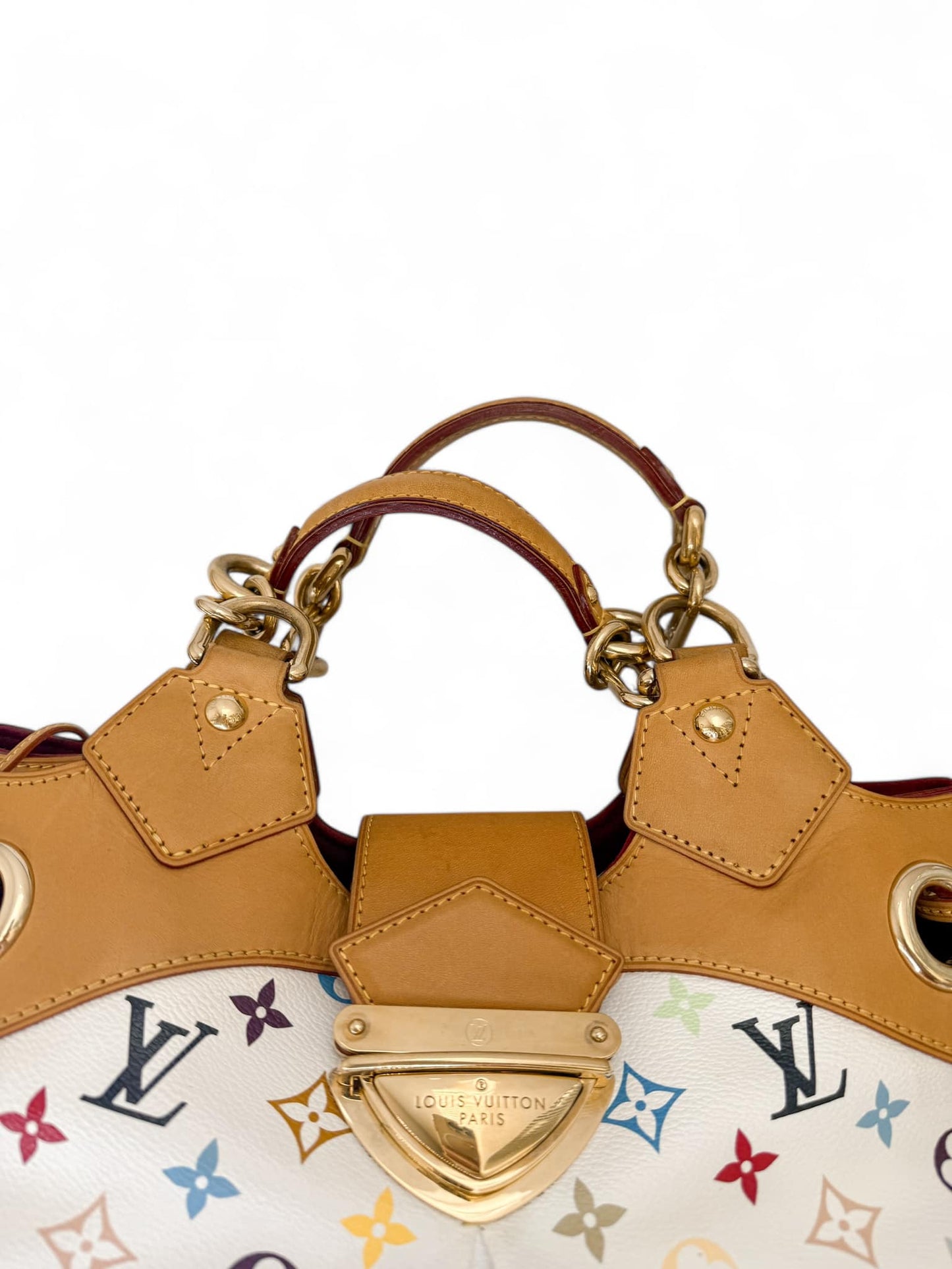 LOUIS VUITTON Murakami White Multicolor Ursula Bag