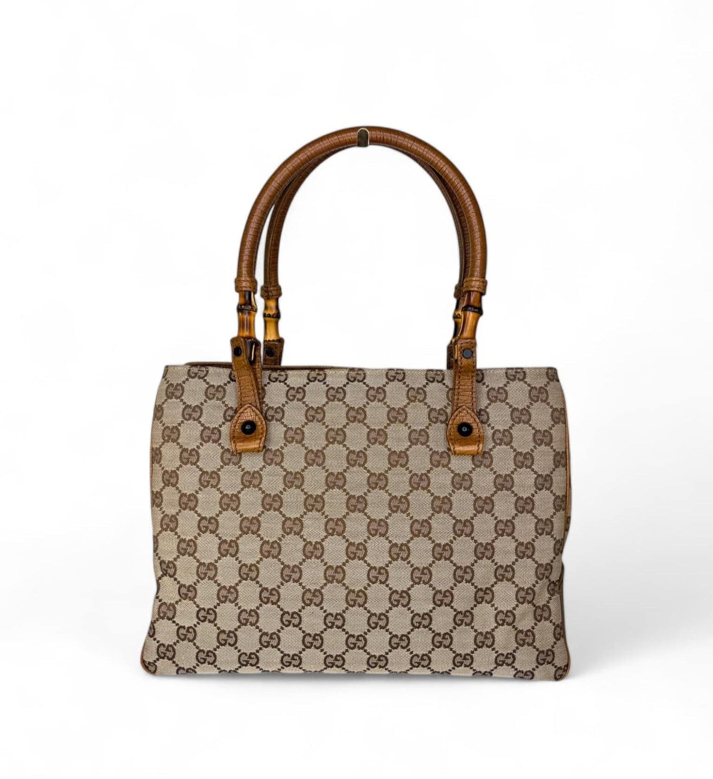 MARCH GIVEAWAY - GUCCI GG Monogram Bamboo & Leather Canvas Tote