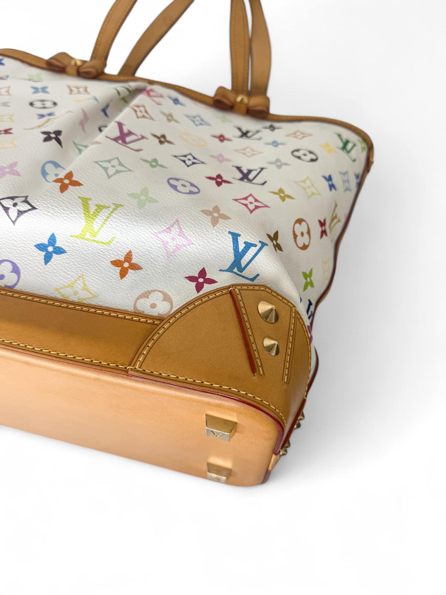 LOUIS VUITTON Murakami White Multicolor Sharlene MM Bag