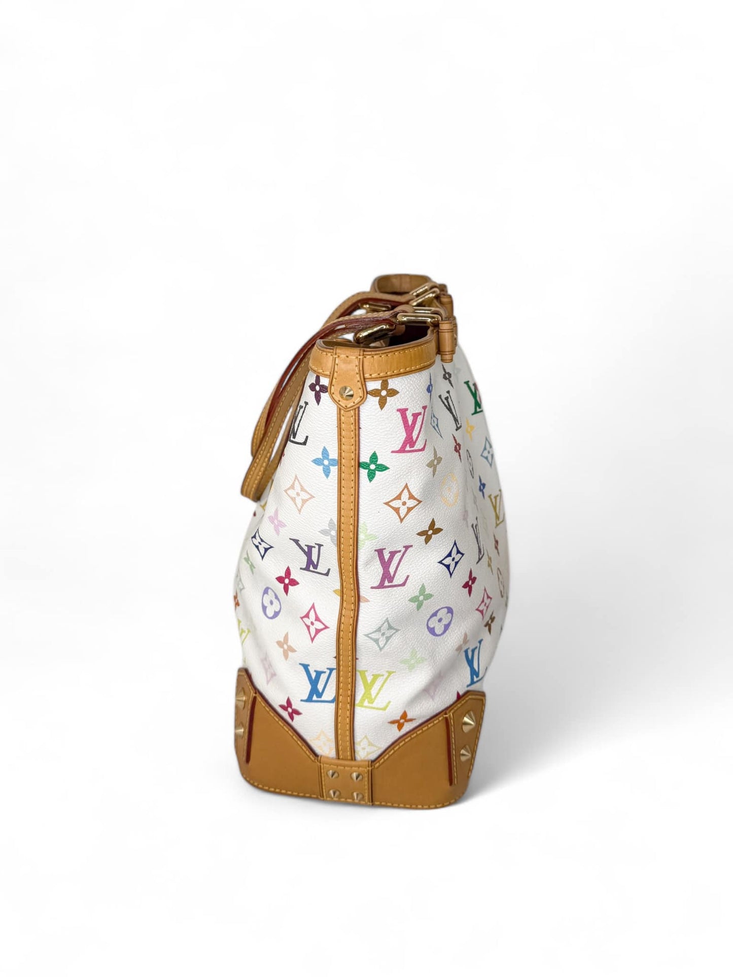 LOUIS VUITTON Murakami White Multicolor Sharlene MM Bag
