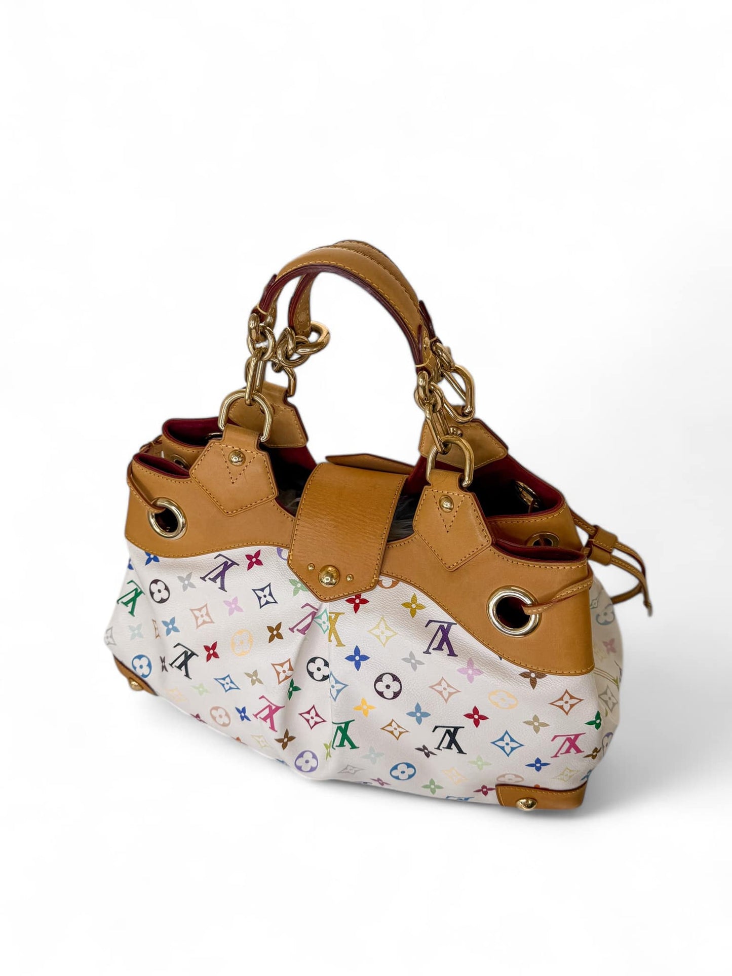LOUIS VUITTON Murakami White Multicolor Ursula Bag
