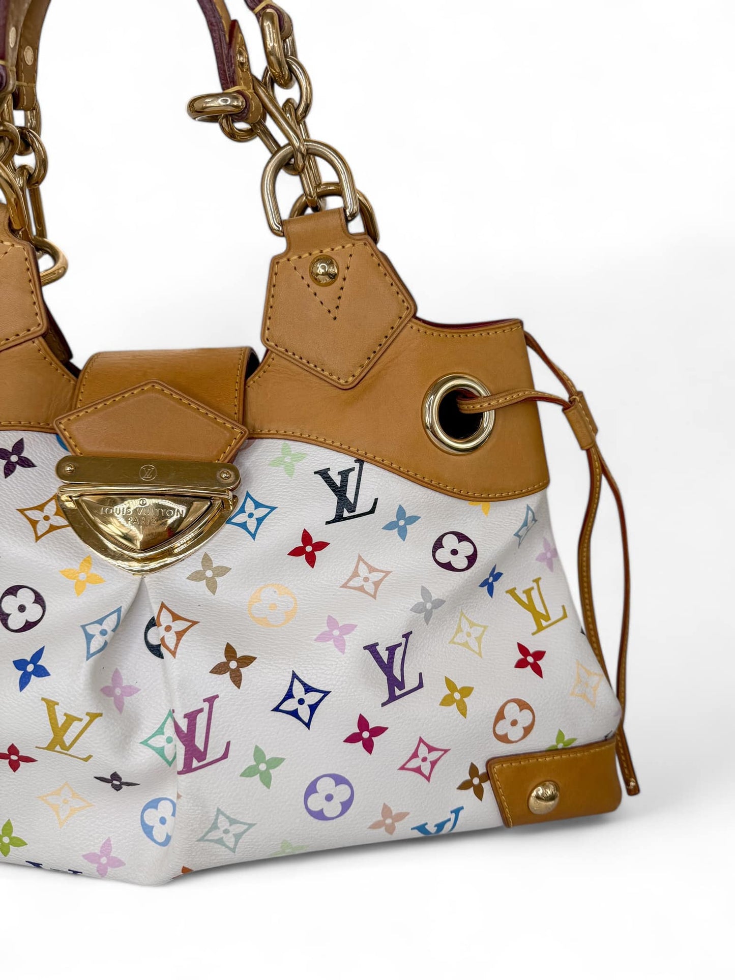 LOUIS VUITTON Murakami White Multicolor Ursula Bag