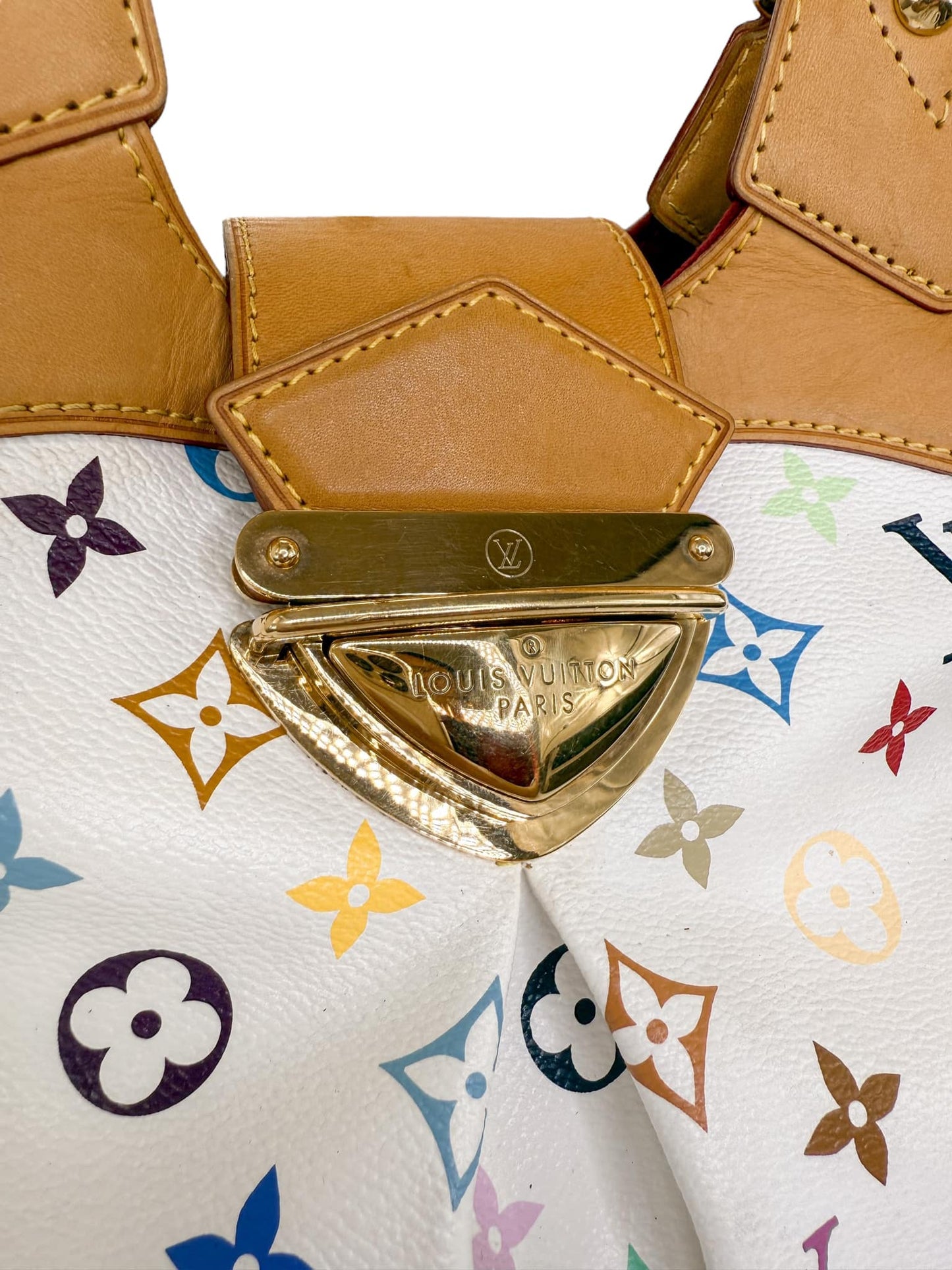 LOUIS VUITTON Murakami White Multicolor Ursula Bag