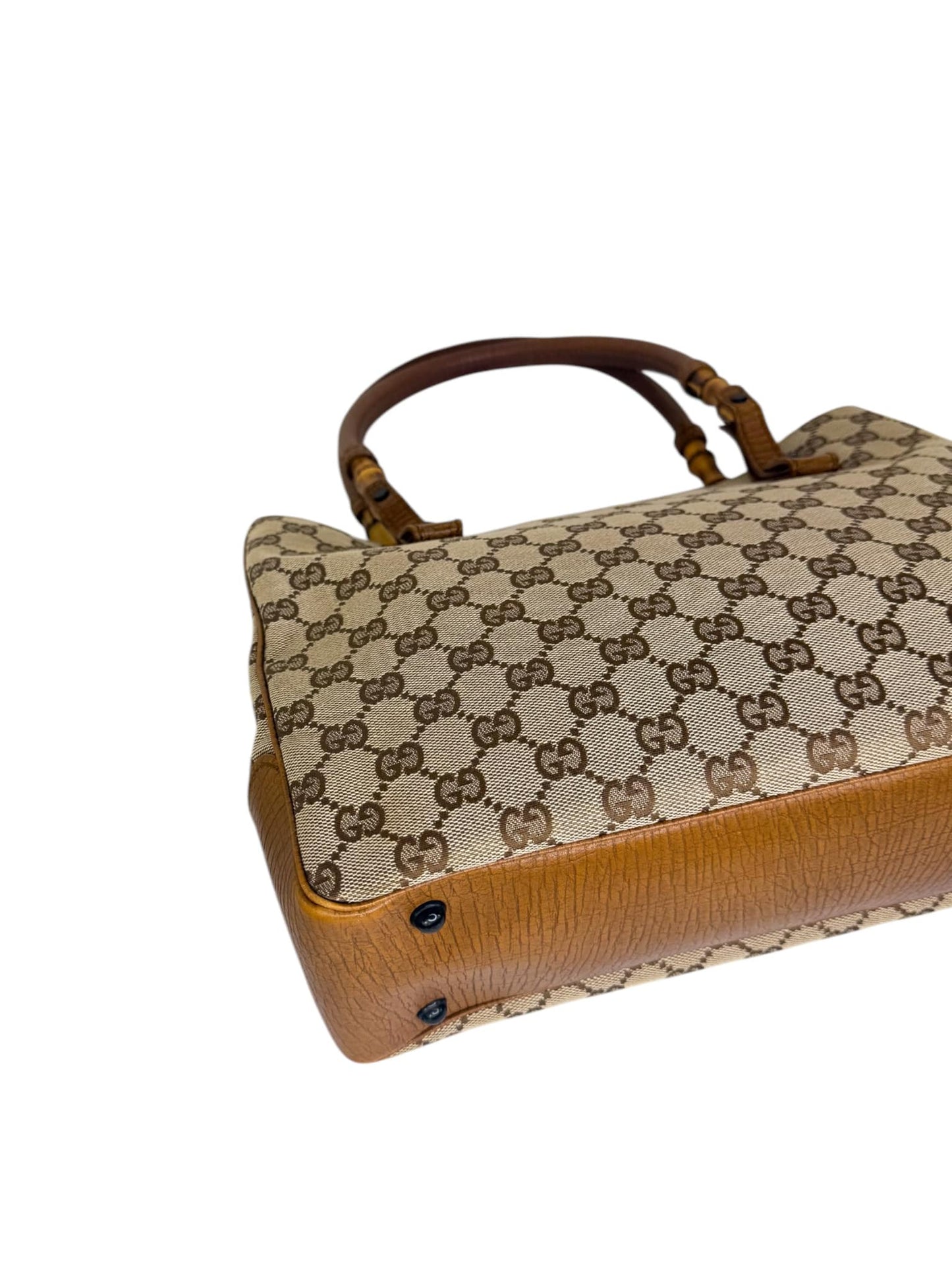 MARCH GIVEAWAY - GUCCI GG Monogram Bamboo & Leather Canvas Tote