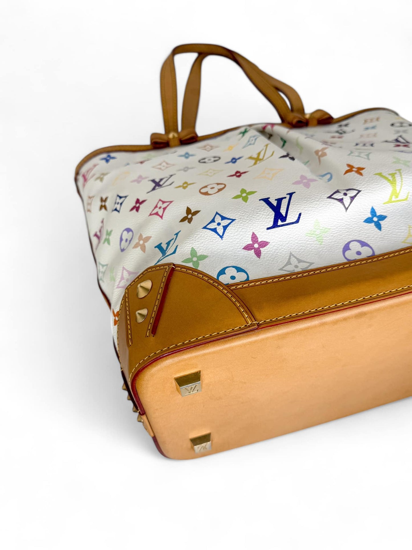 LOUIS VUITTON Murakami White Multicolor Sharlene MM Bag