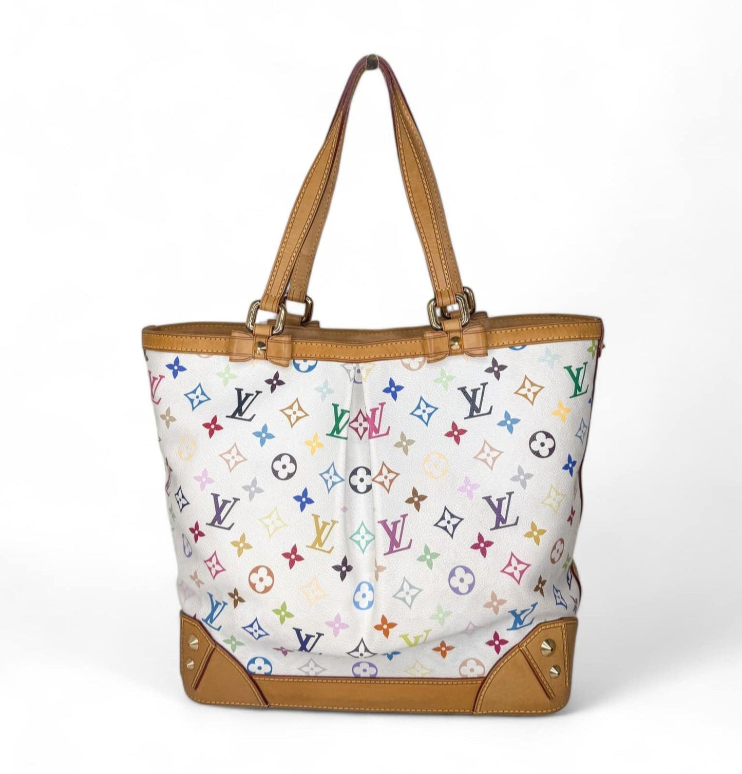 LOUIS VUITTON Murakami White Multicolor Sharlene MM Bag