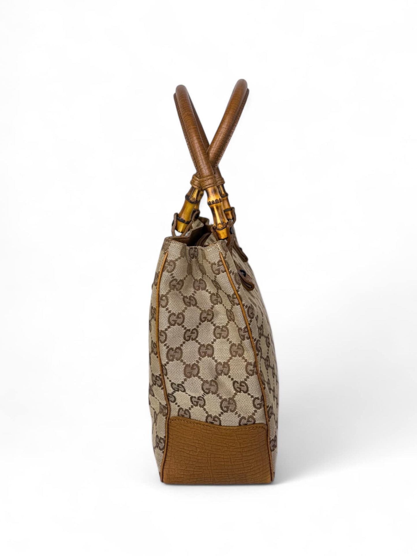 MARCH GIVEAWAY - GUCCI GG Monogram Bamboo & Leather Canvas Tote