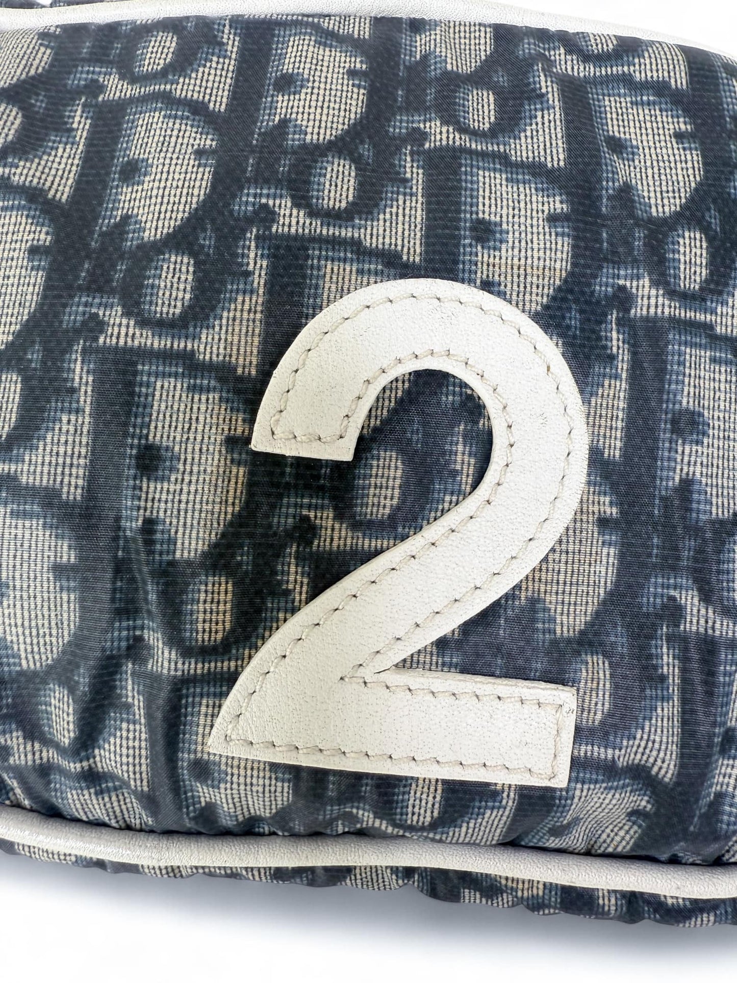 CHRISTIAN DIOR Vintage 2003 Navy Blue Trotter Nylon Belt Bag