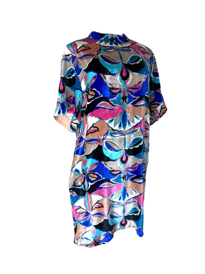 EMILIO PUCCI Multicolored Abstract Print Dress USM