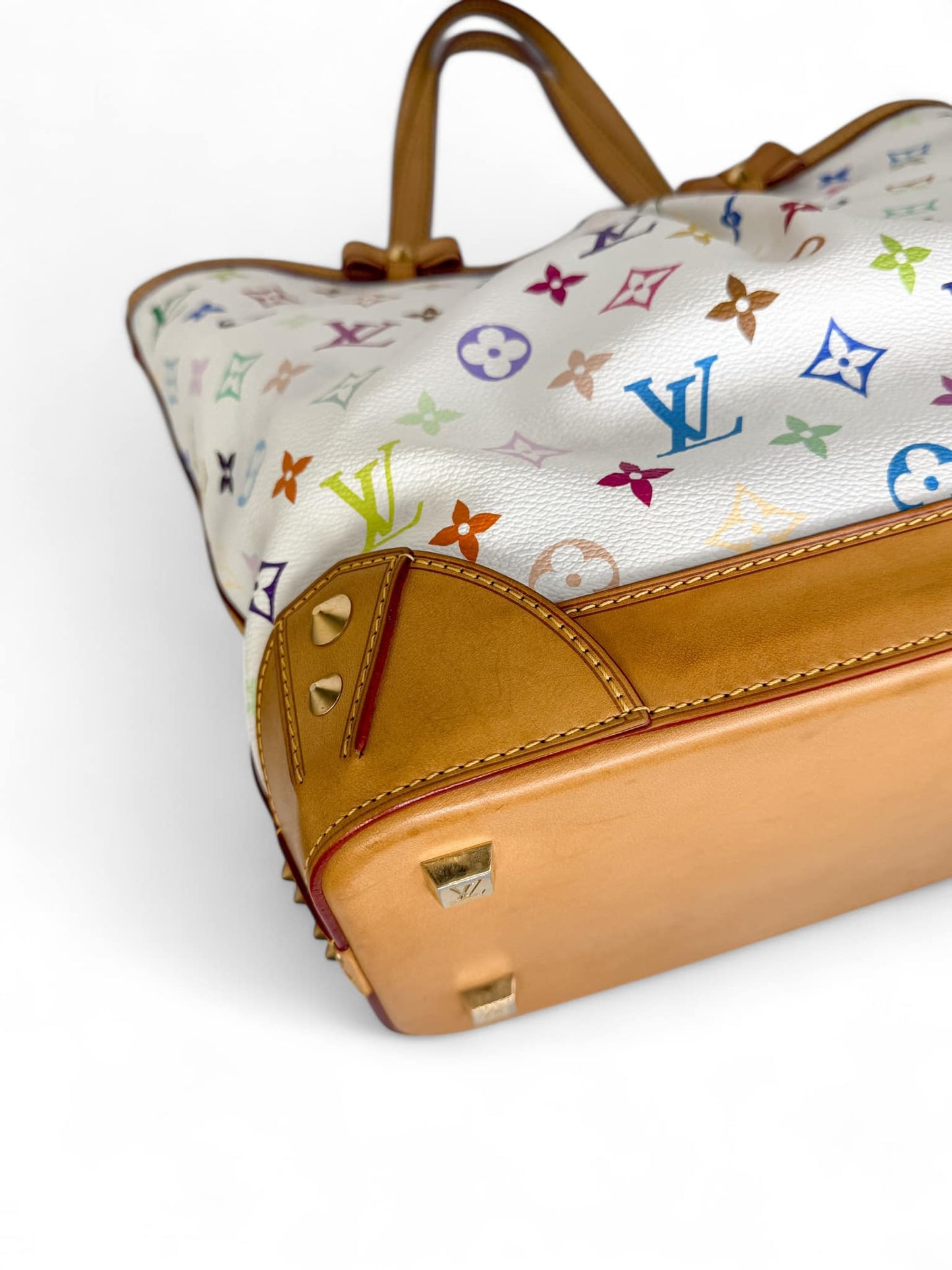 LOUIS VUITTON Murakami White Multicolor Sharlene MM Bag