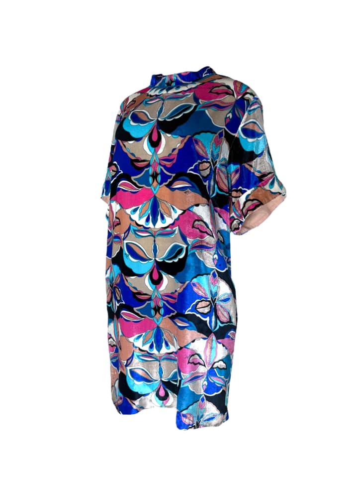 EMILIO PUCCI Multicolored Abstract Print Dress USM