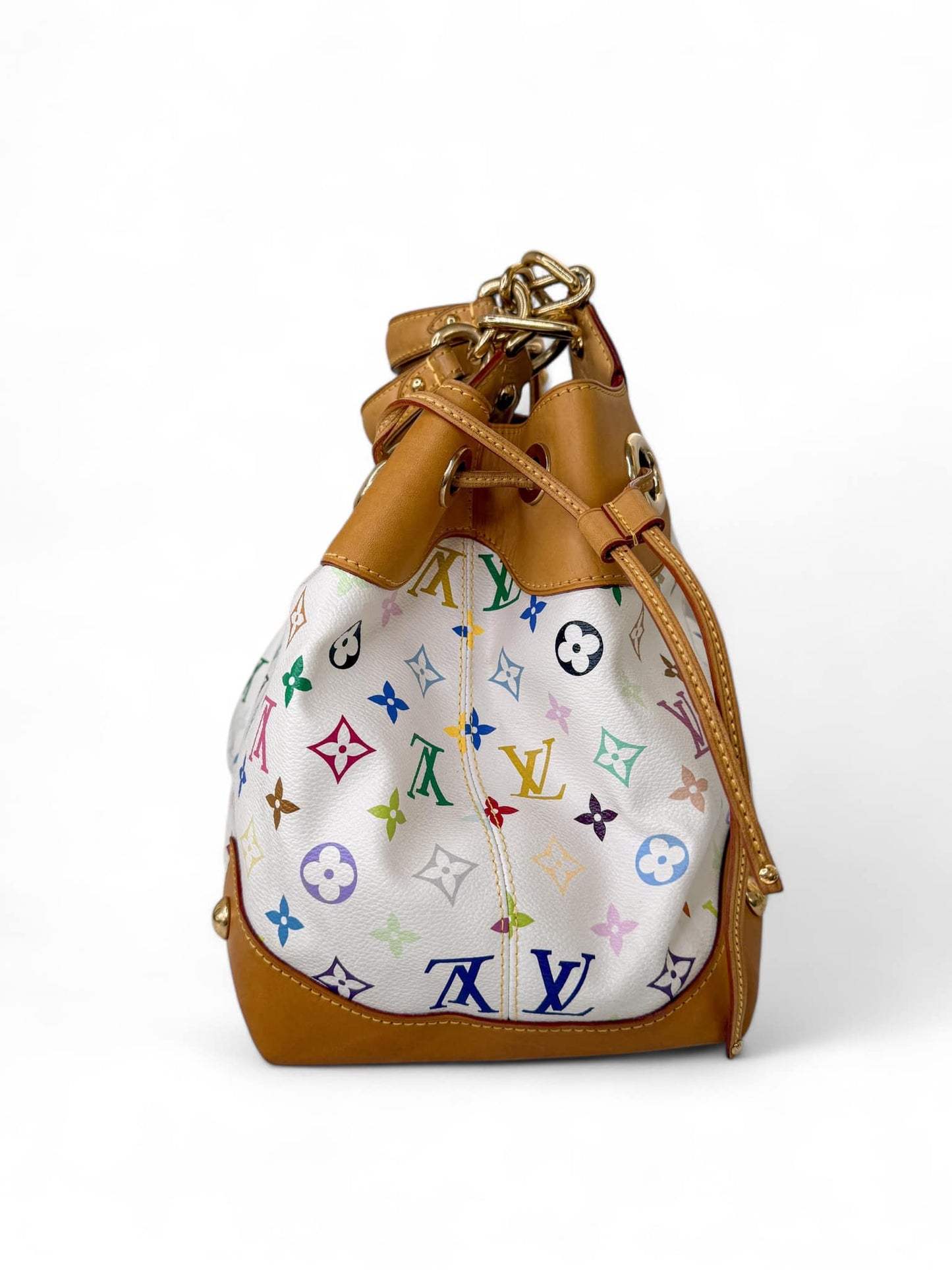 LOUIS VUITTON Murakami White Multicolor Ursula Bag
