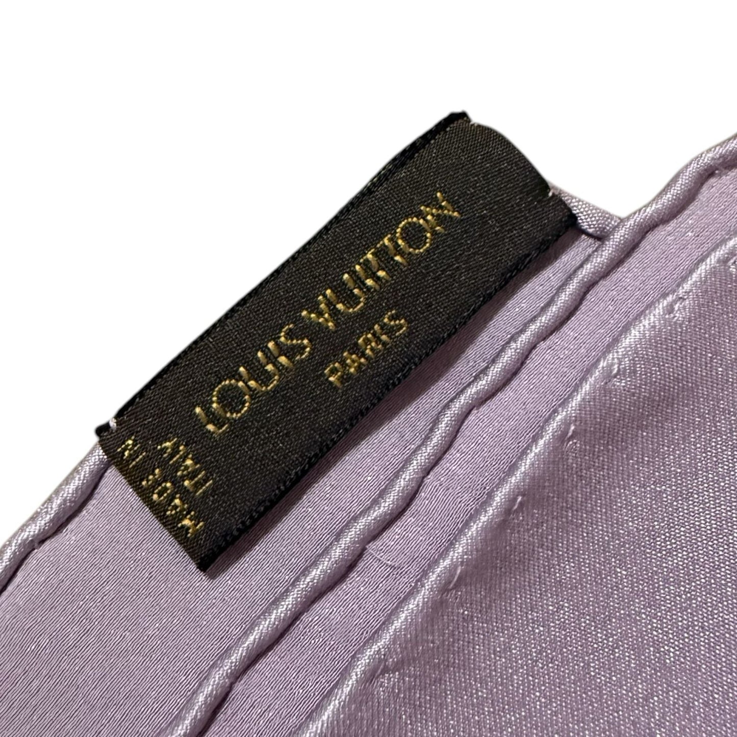 LOUIS VUITTON LV Monogram Lavender 100% Silk Scarf