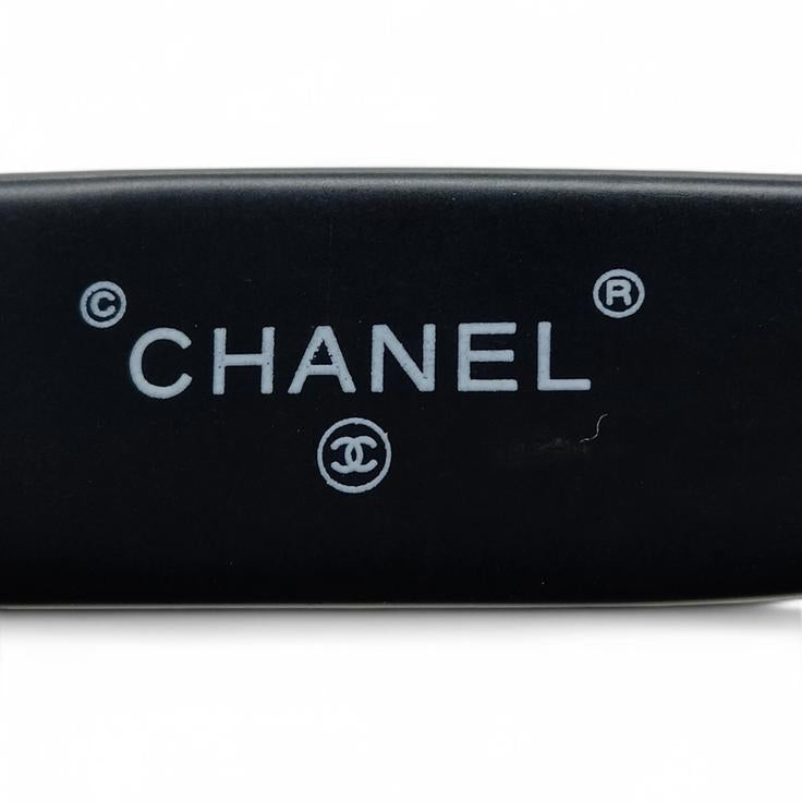 CHANEL Black CC Square Frame Sunglasses