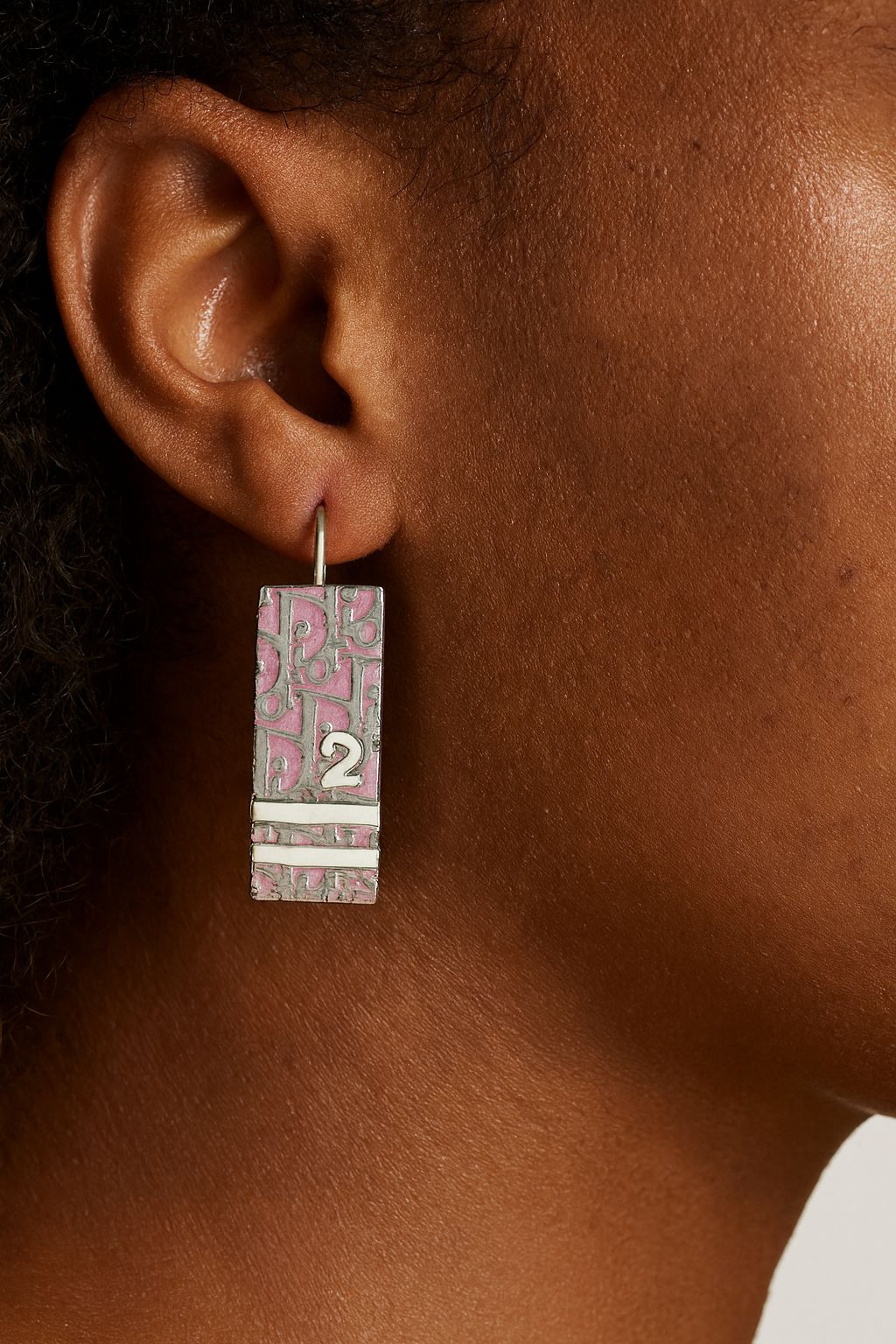 Rare Vintage Christian DIOR By John Galliano 2004 Girly Collection CD Earring