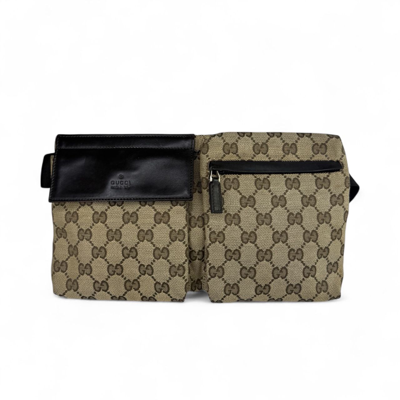 GUCCI Unisex GG Web Logo Belt Bag