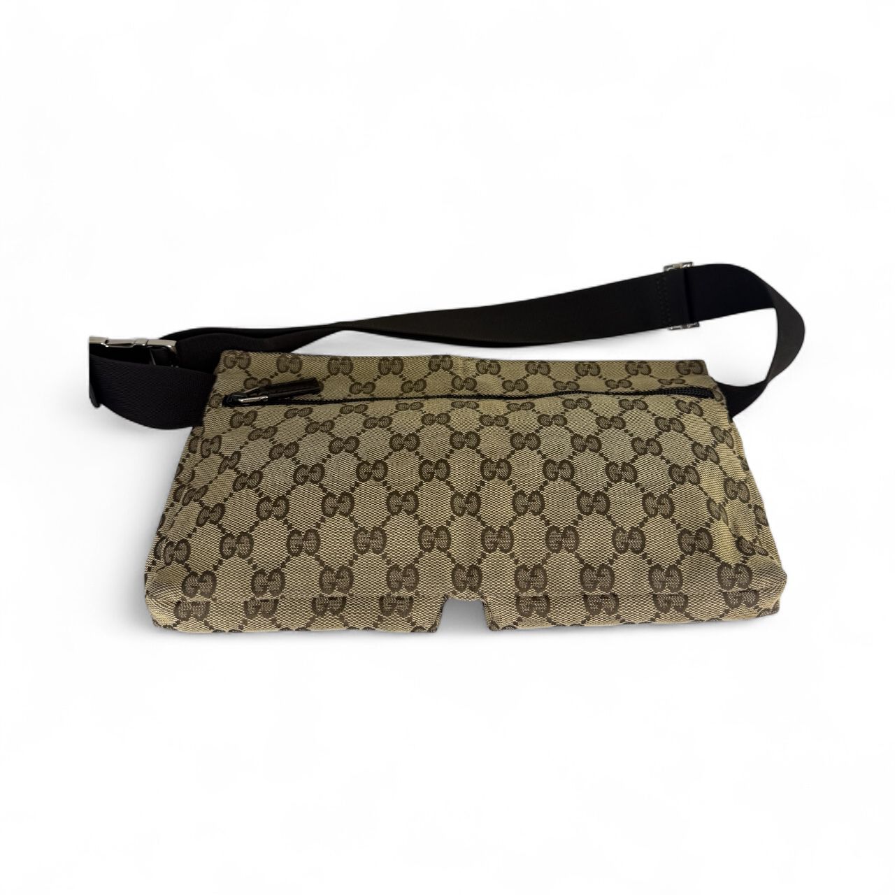 GUCCI Unisex GG Web Logo Belt Bag
