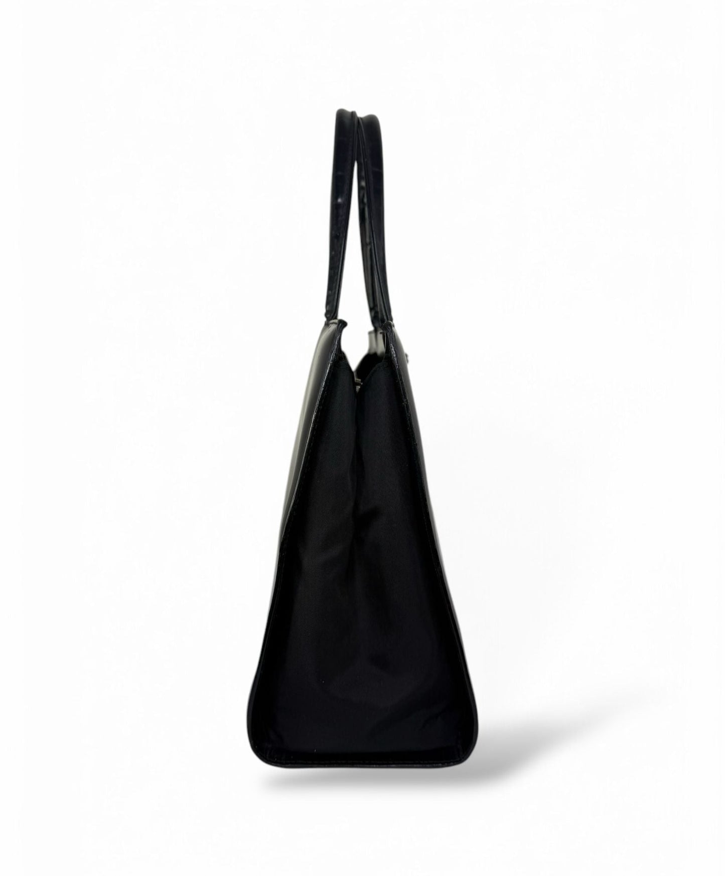 Christian DIOR Black Leather Lady D Tote