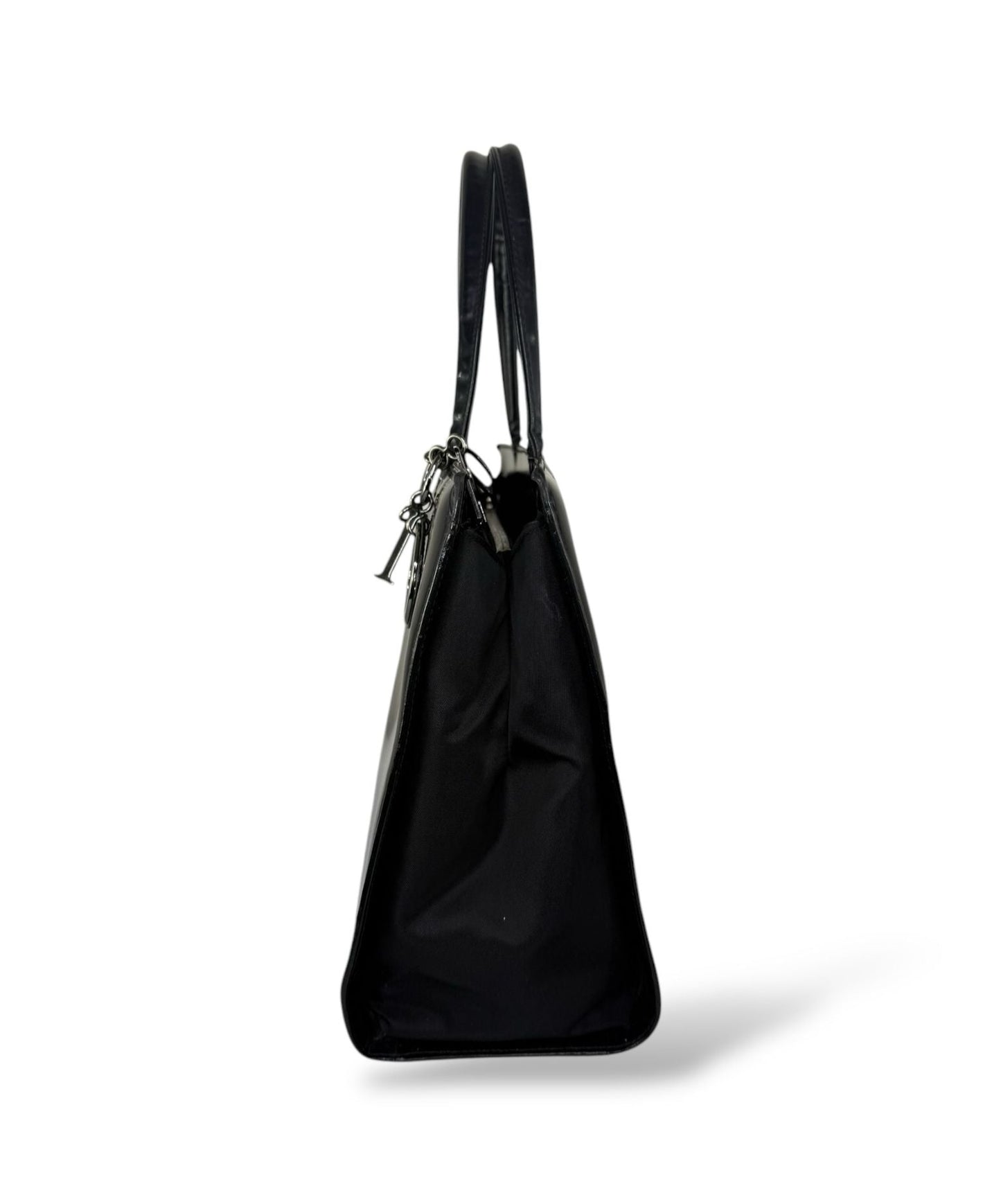 Christian DIOR Black Leather Lady D Tote