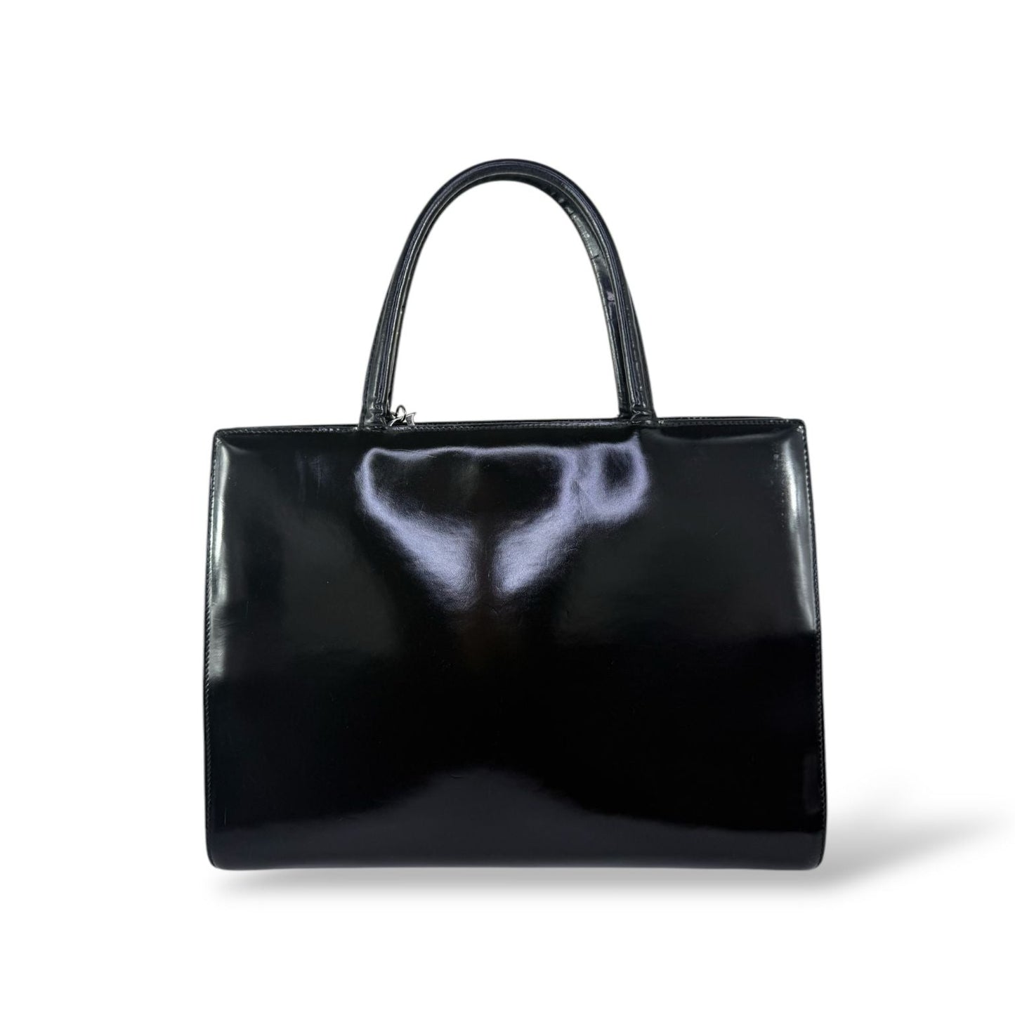 Christian DIOR Black Leather Lady D Tote