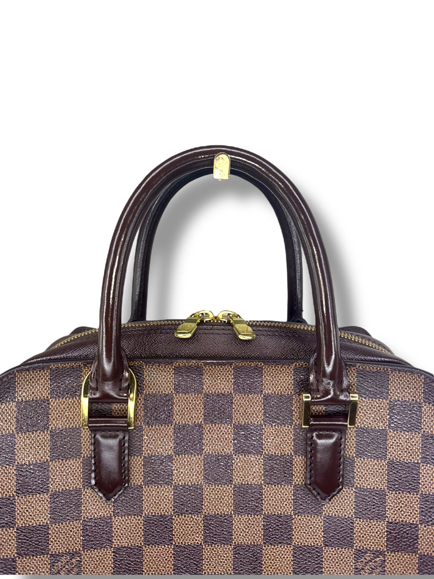 LOUIS VUITTON Damier Ebene Triana Top Handle Bag