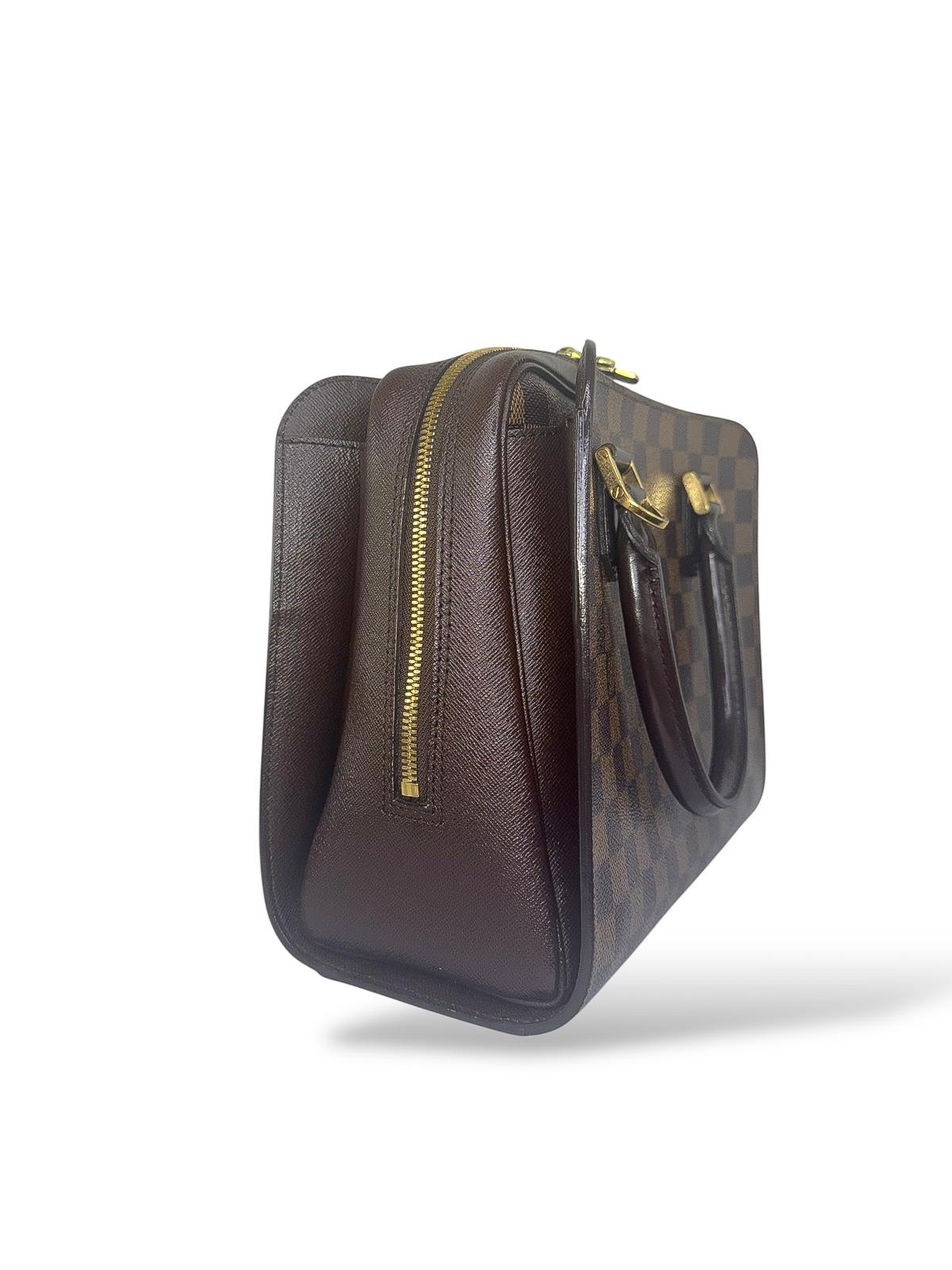 LOUIS VUITTON Damier Ebene Triana Top Handle Bag