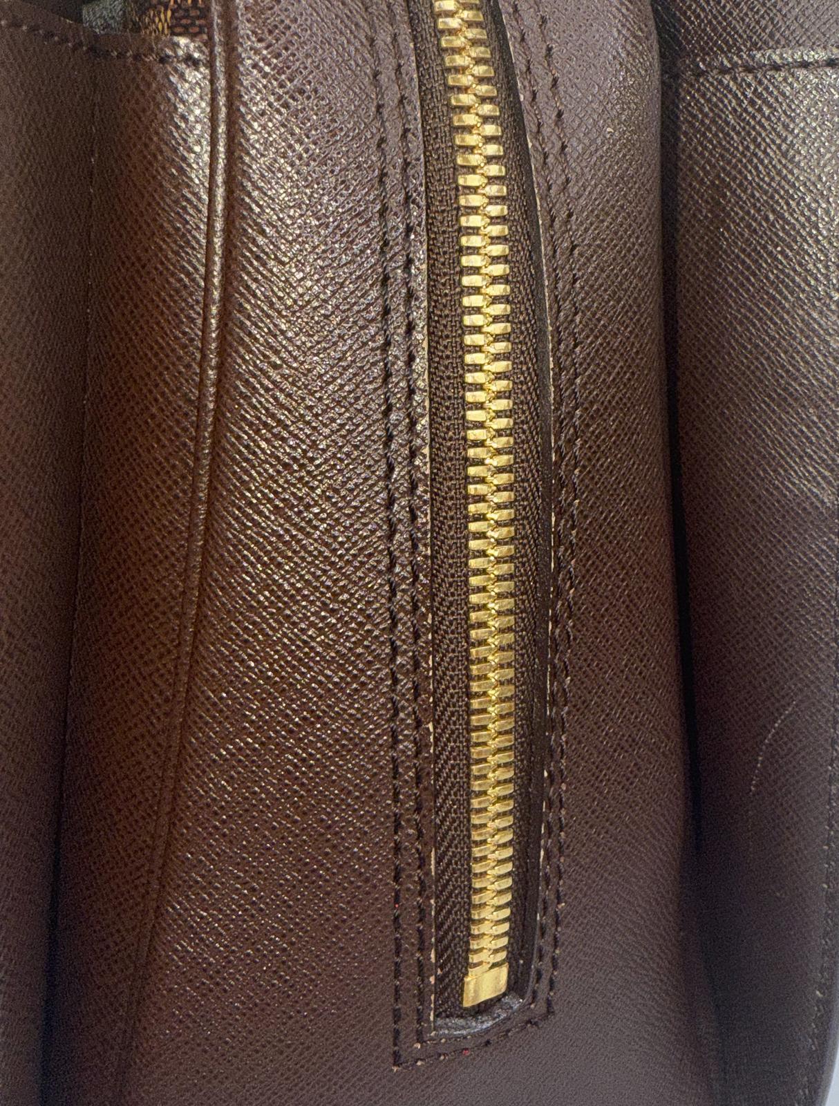LOUIS VUITTON Damier Ebene Triana Top Handle Bag
