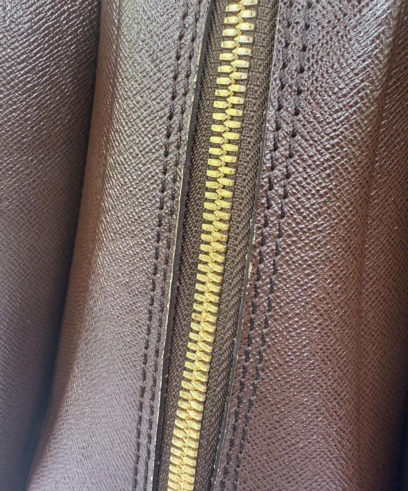 LOUIS VUITTON Damier Ebene Triana Top Handle Bag