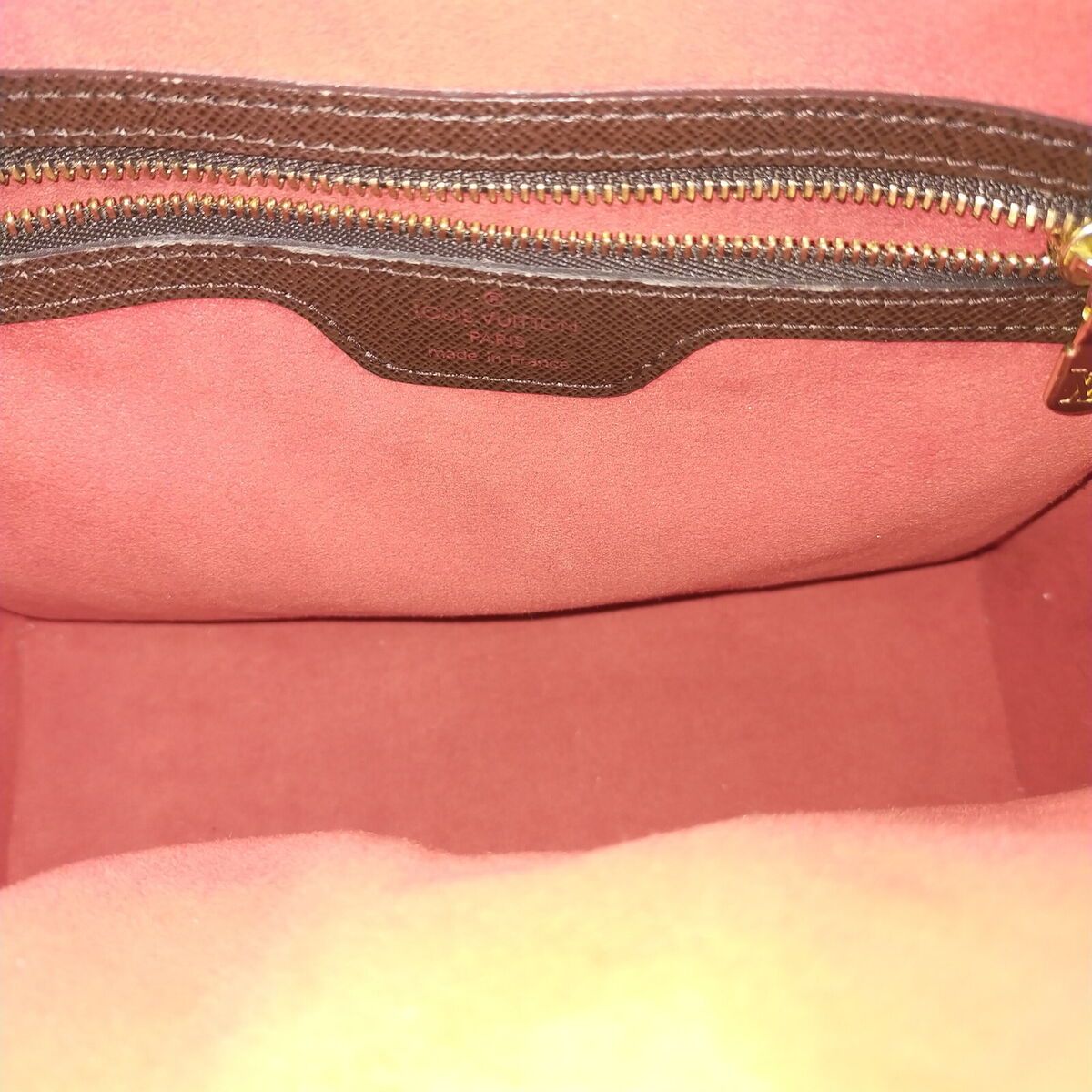 LOUIS VUITTON Damier Ebene Triana Top Handle Bag