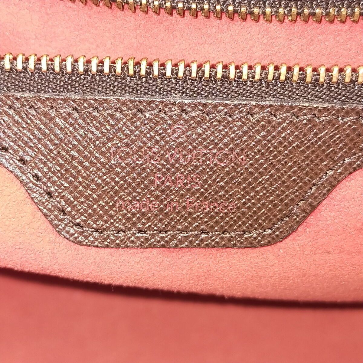 LOUIS VUITTON Damier Ebene Triana Top Handle Bag