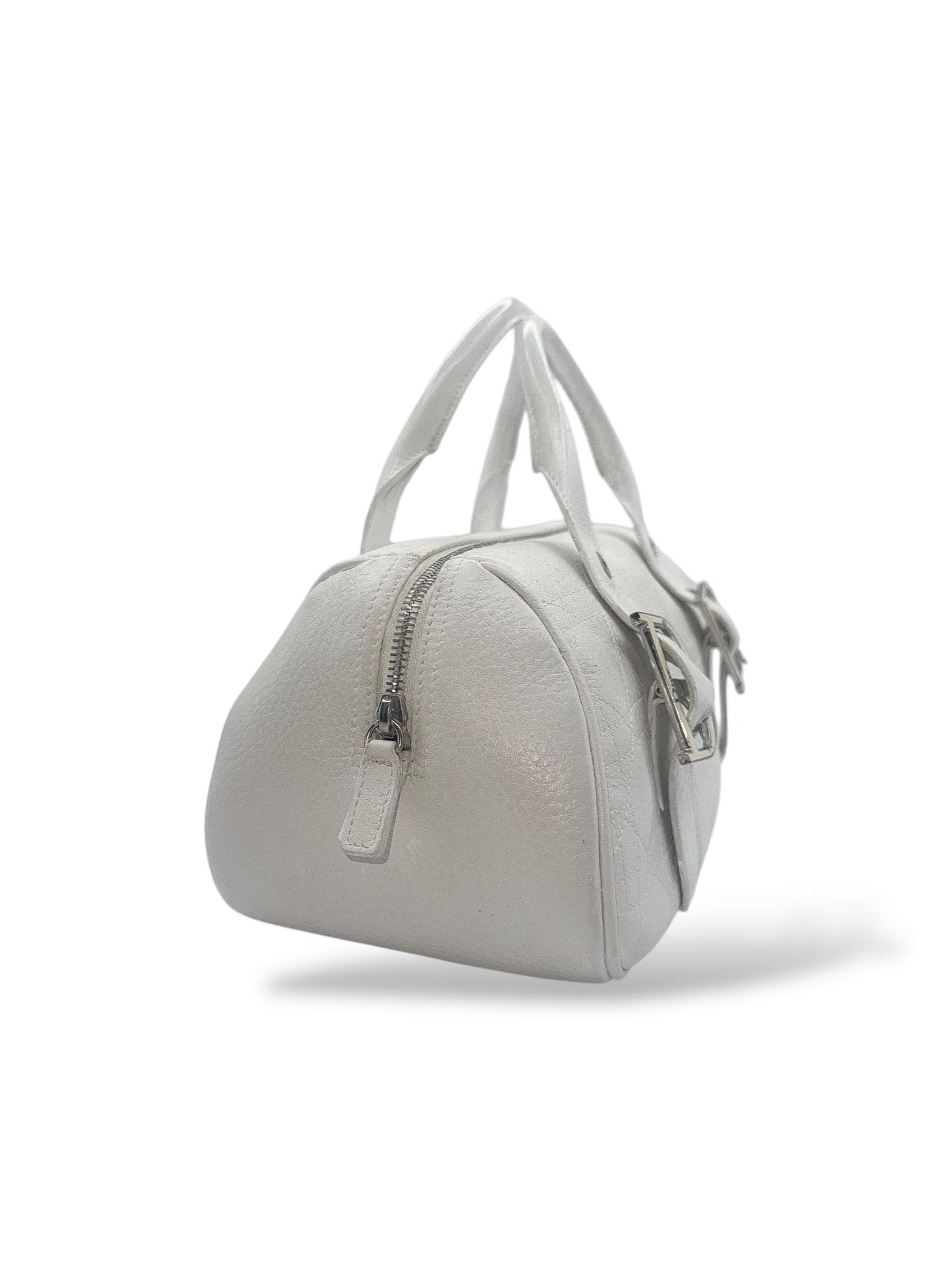CHRISTION DIOR White Boston Bag