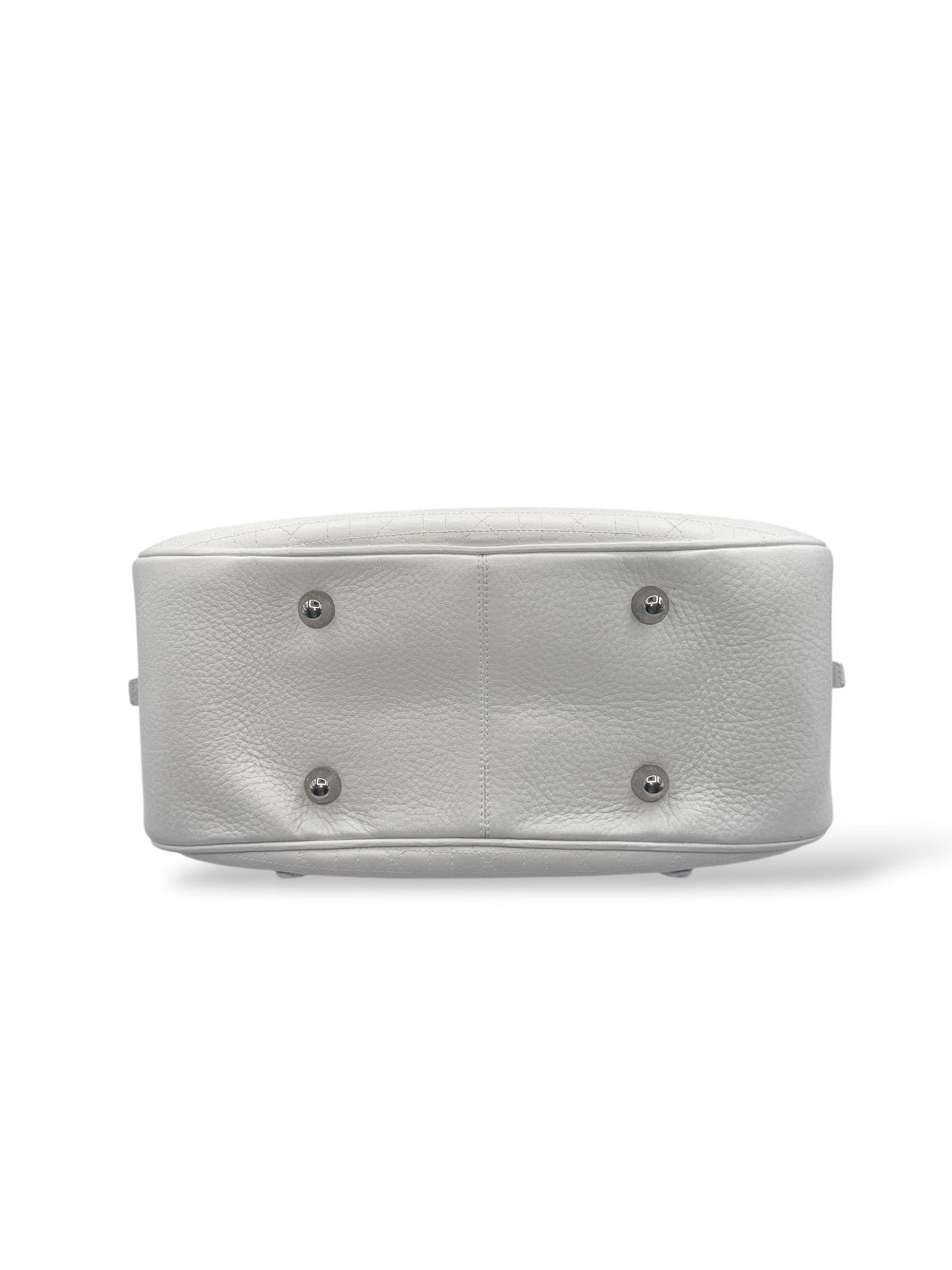 CHRISTION DIOR White Boston Bag